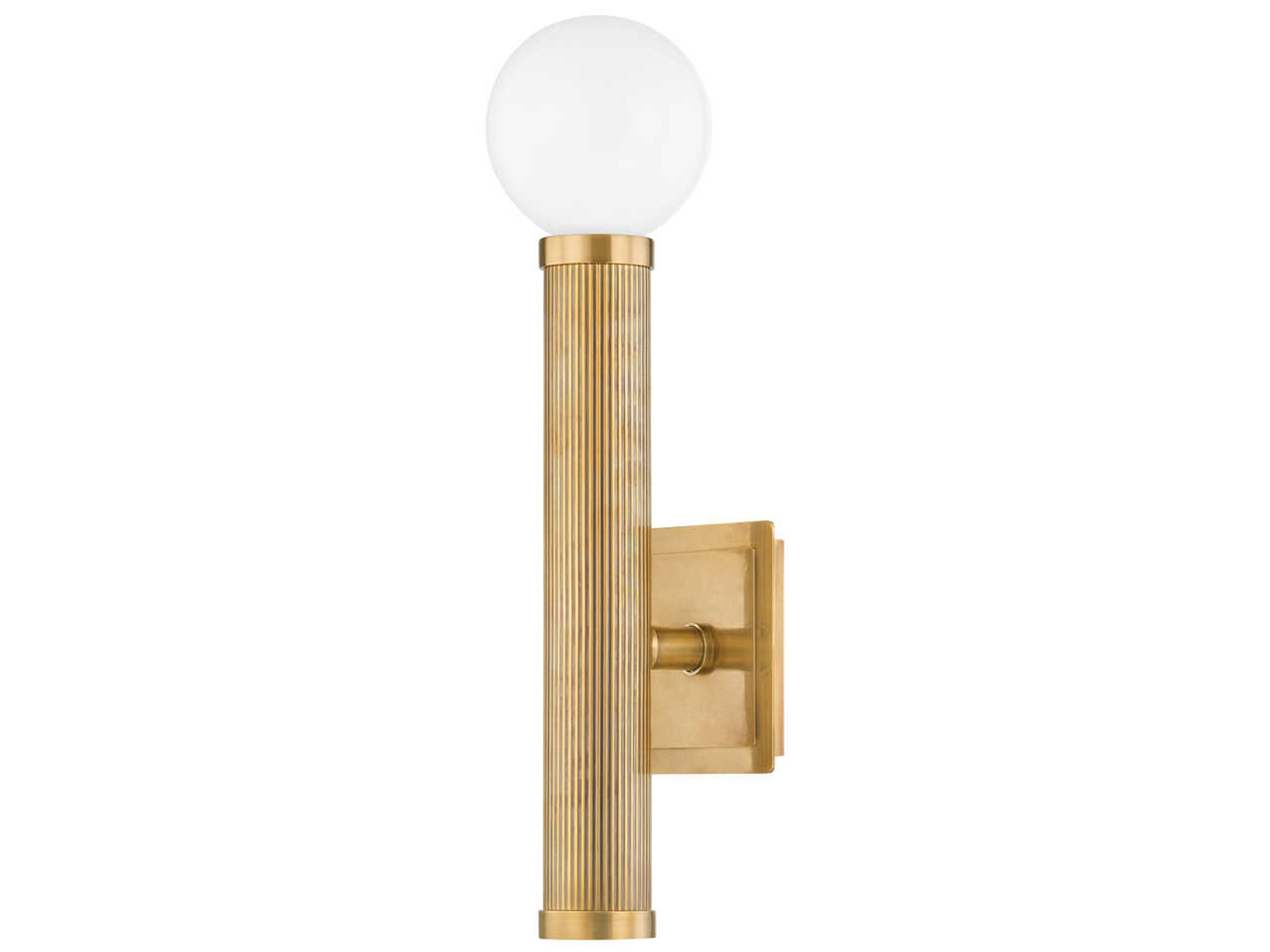 Pienza 1-Light Vintage Brass Wall Sconce