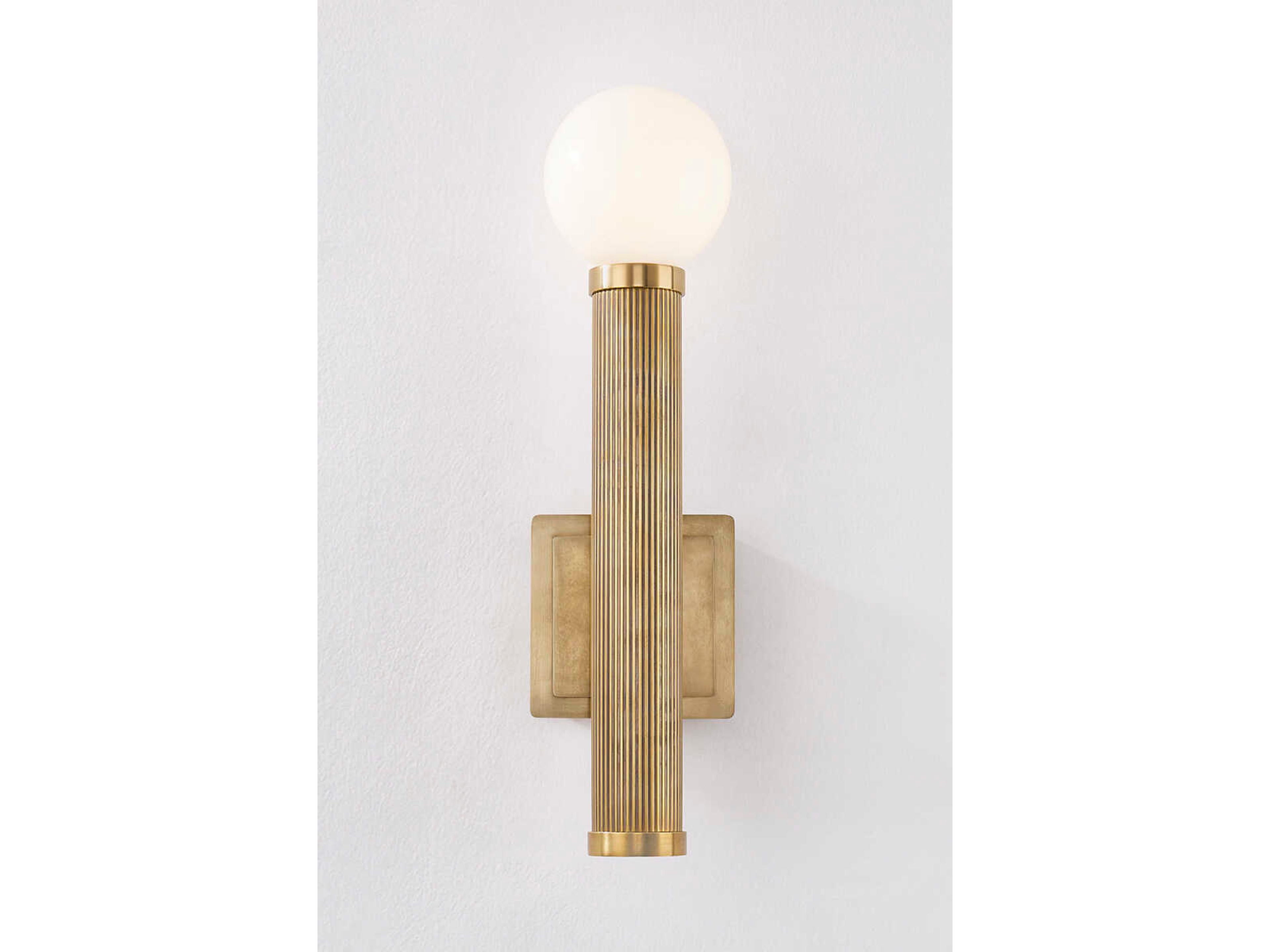 Corbett Lighting Pienza 1-Light Vintage Brass Wall Sconce