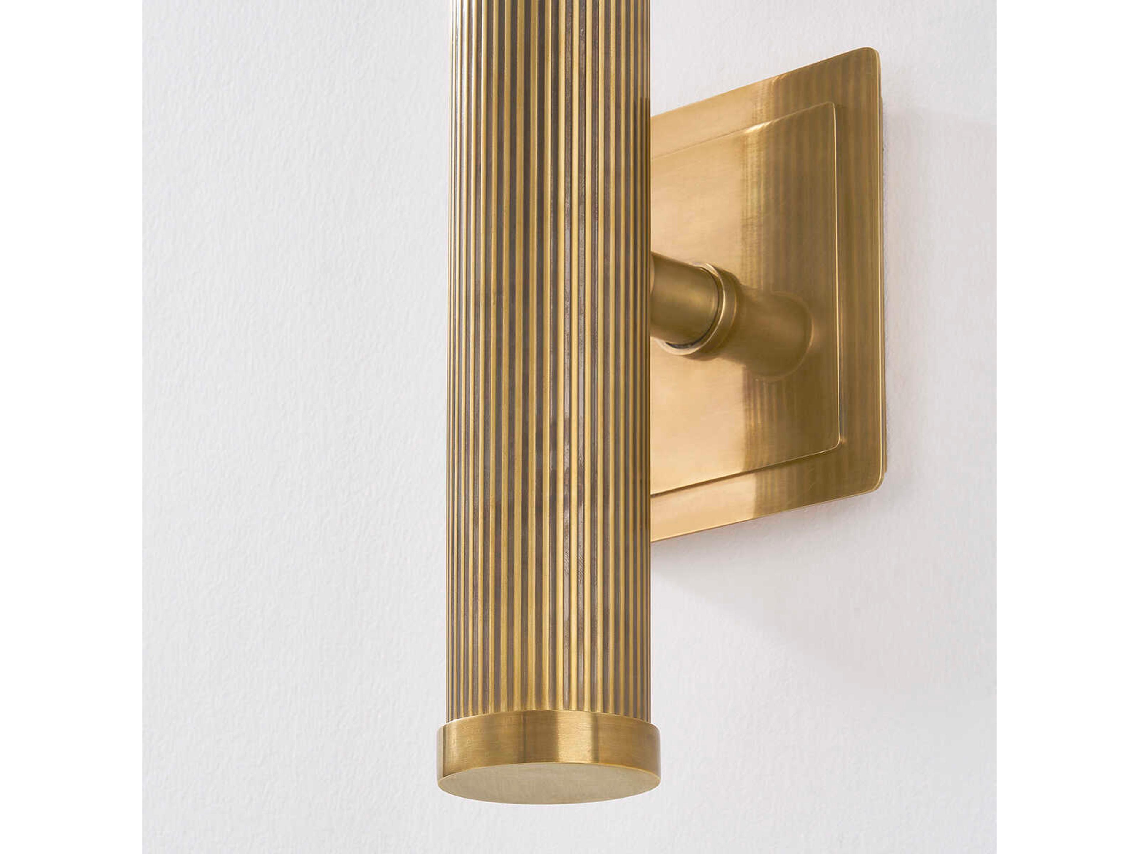 Corbett Lighting Pienza 1-Light Vintage Brass Wall Sconce