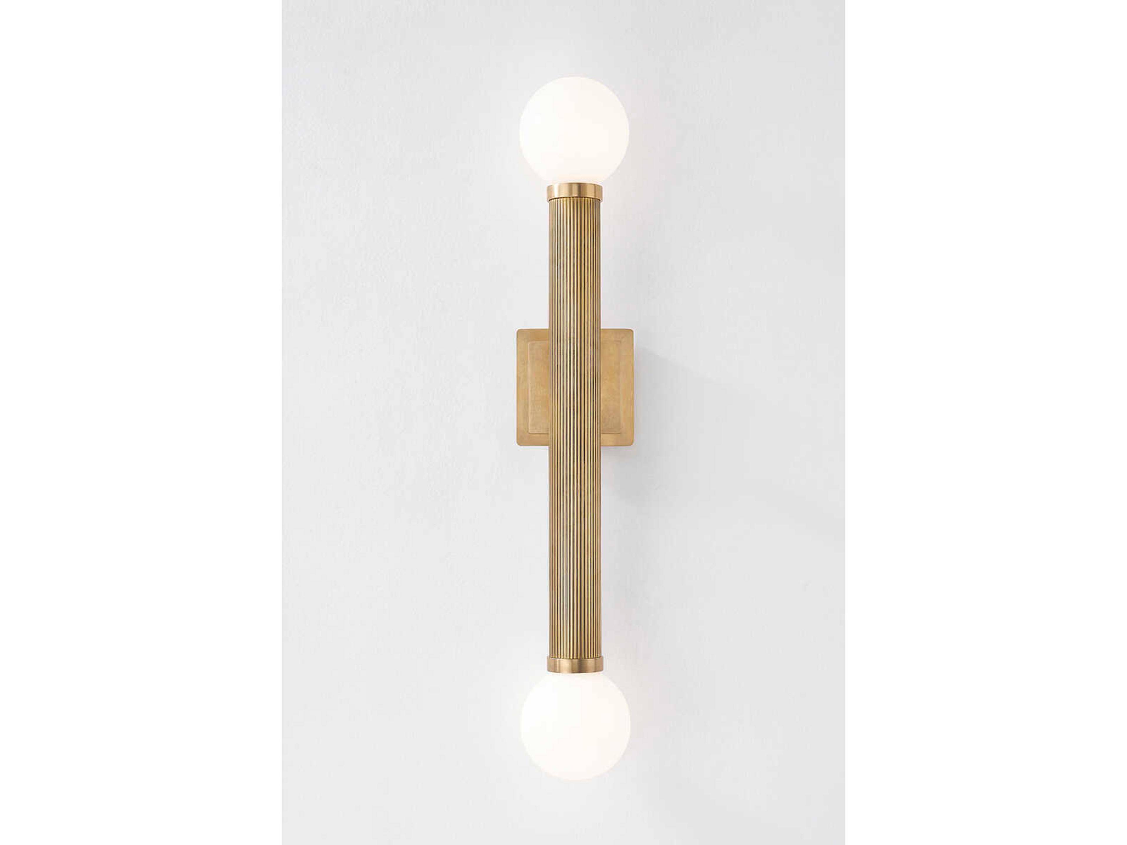 Corbett Lighting Pienza 2-Light Vintage Brass Wall Sconce