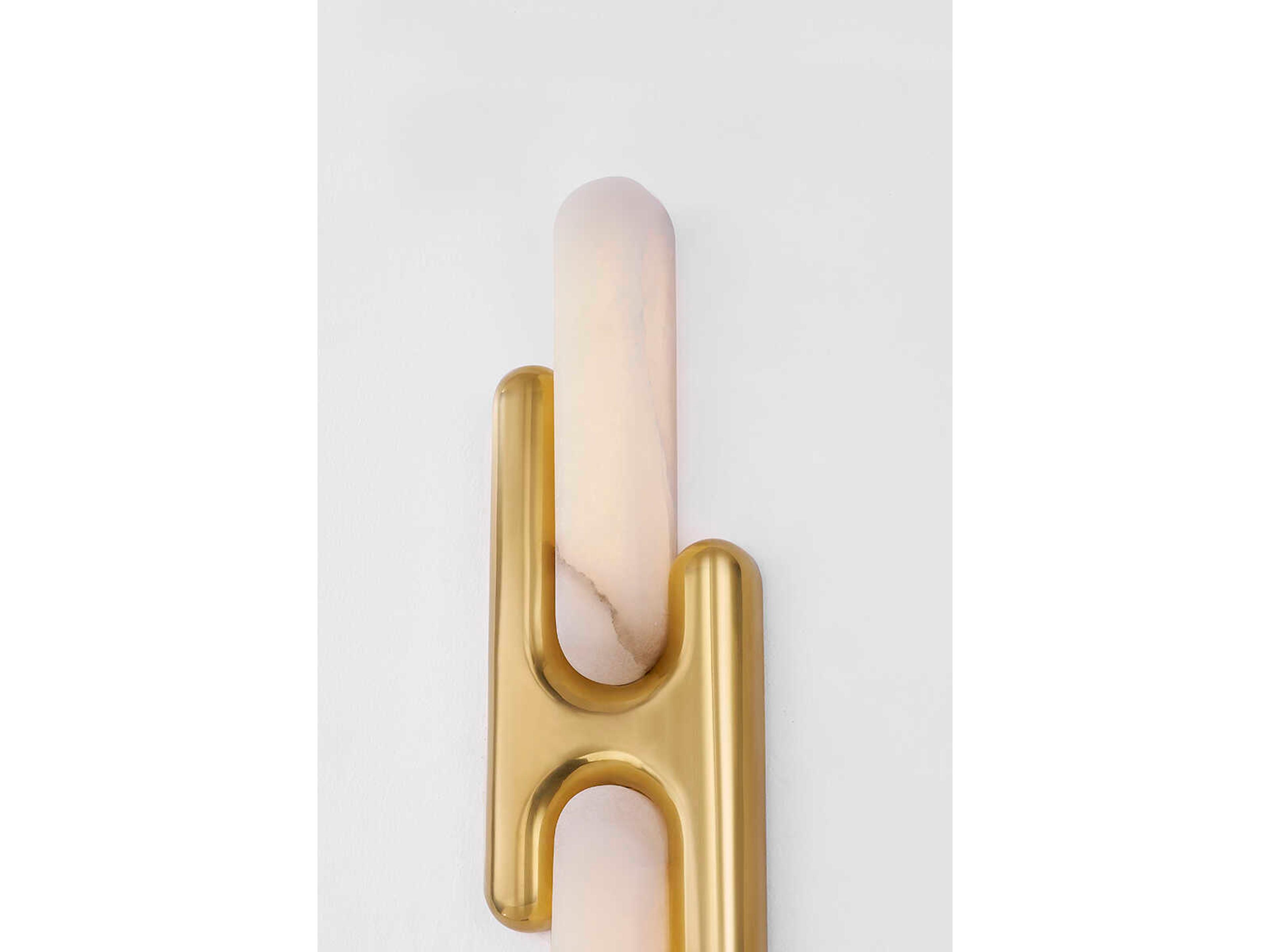 Corbett Lighting Rosalba 2-Light Vintage Brass Wall Sconce