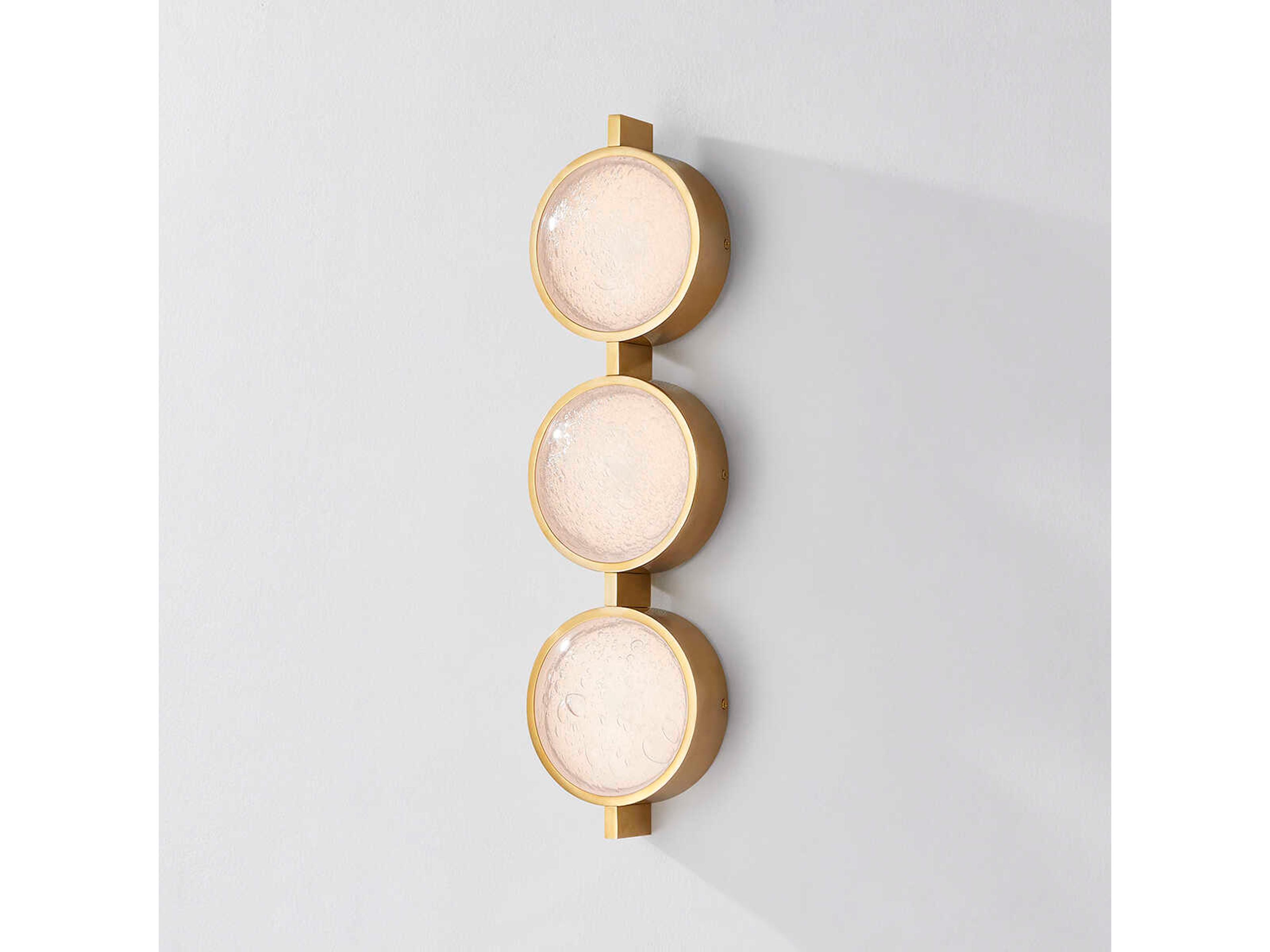 Corbett Lighting Ansonia 3-Light Vintage Brass Wall Sconce