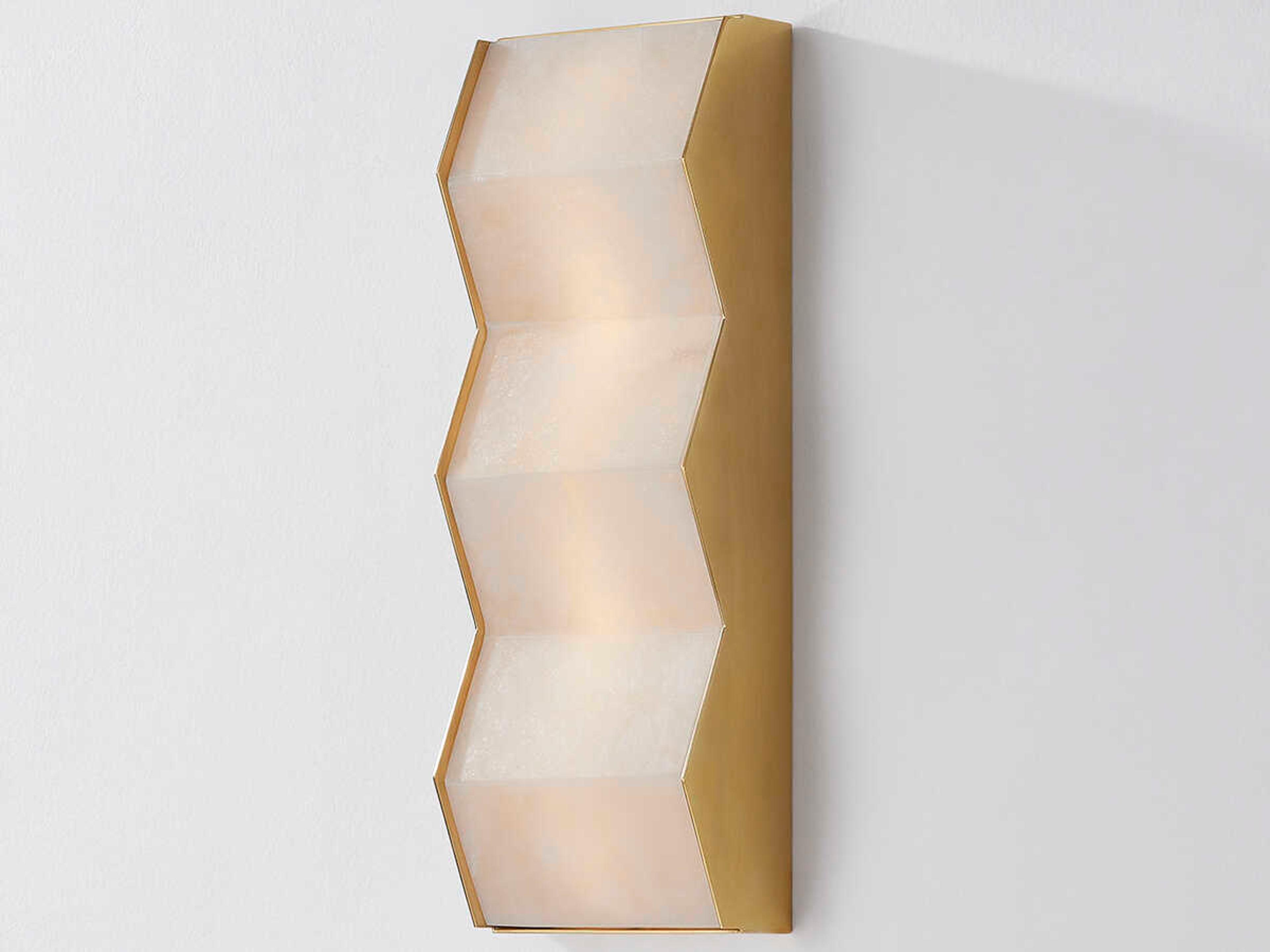 Corbett Lighting Tanzanite 1-Light Vintage Brass Wall Sconce