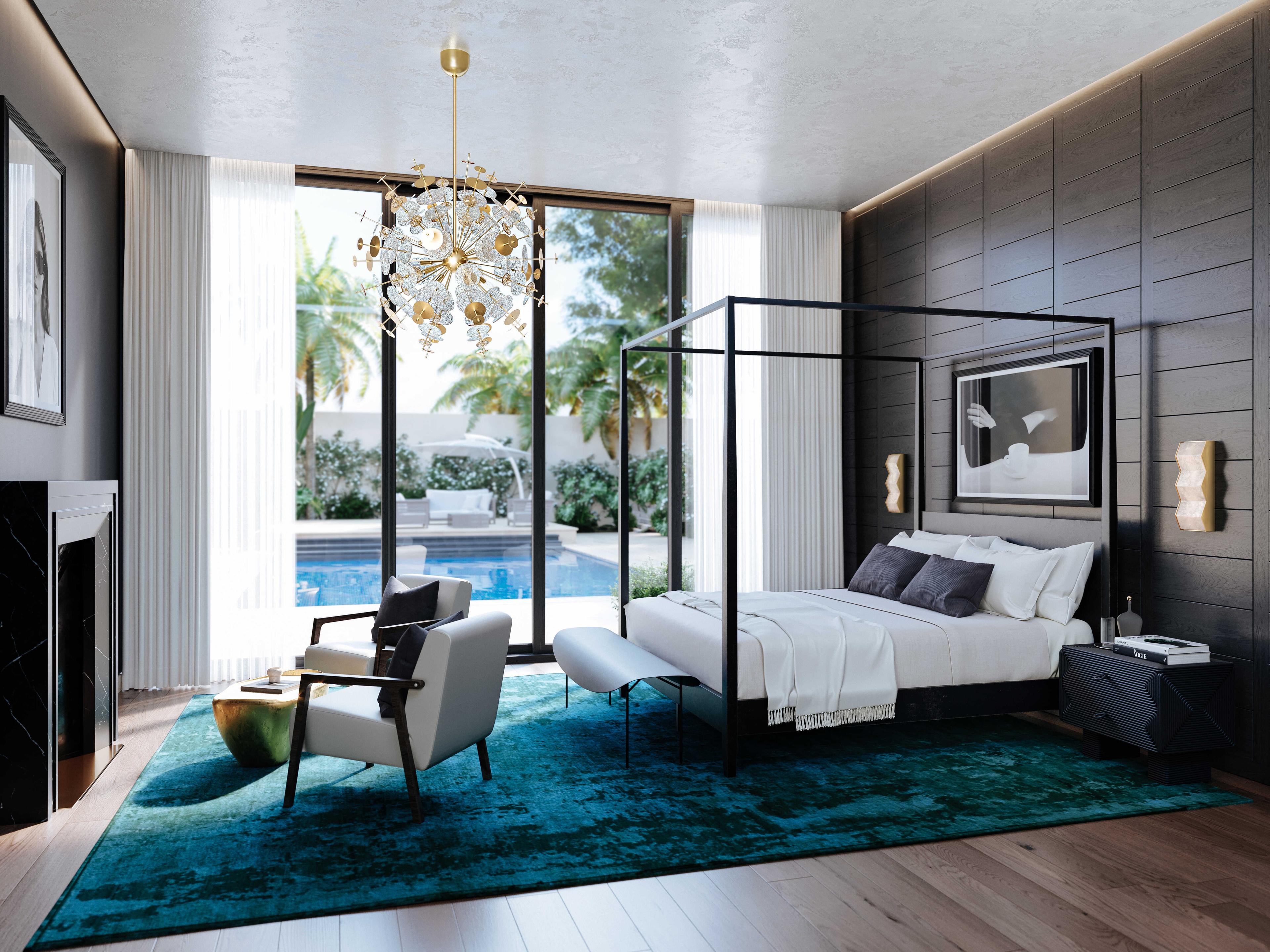 Corbett Lighting Tanzanite 1-Light Vintage Brass Wall Sconce