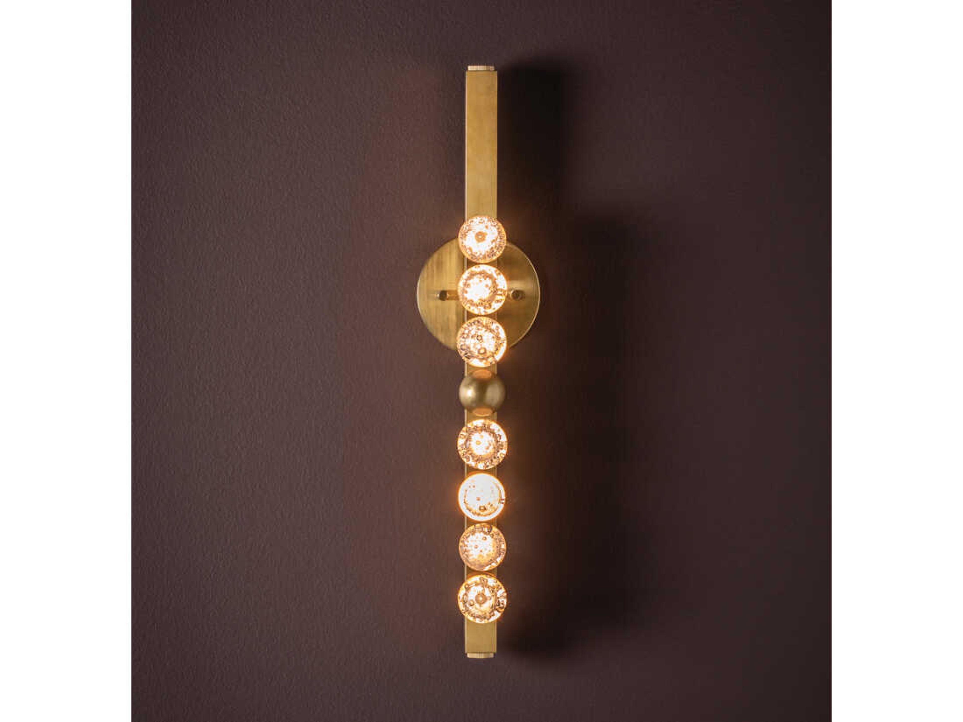 Corbett Lighting Annecy 1-Light Vintage Brass Gold Wall Sconce