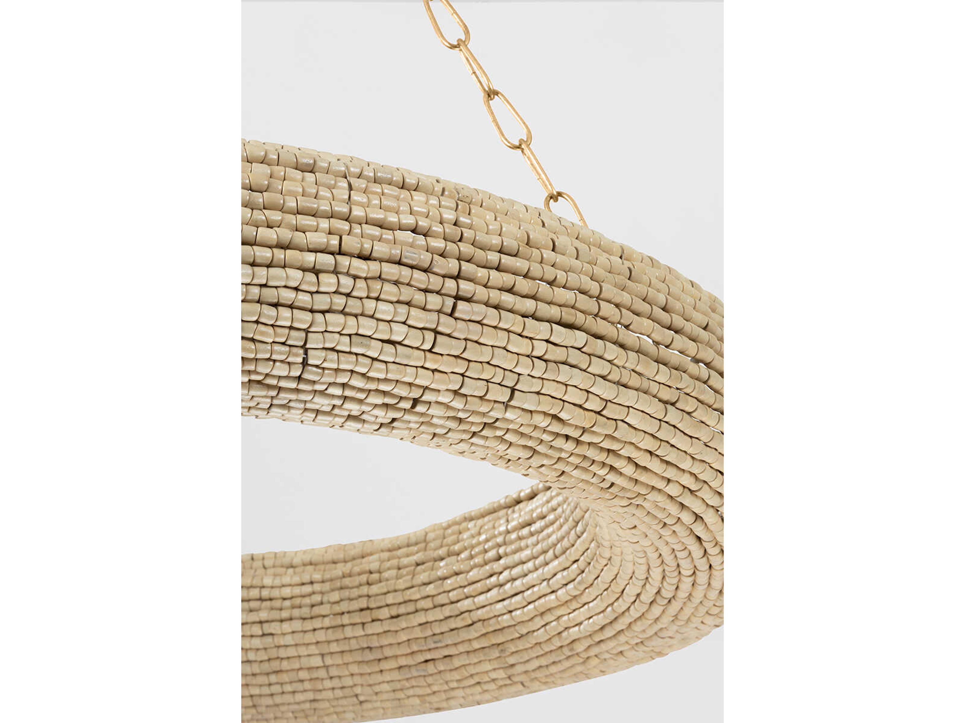 Corbett Lighting Lure 16-Light Vintage Gold Leaf Candelabra Round Chandelier