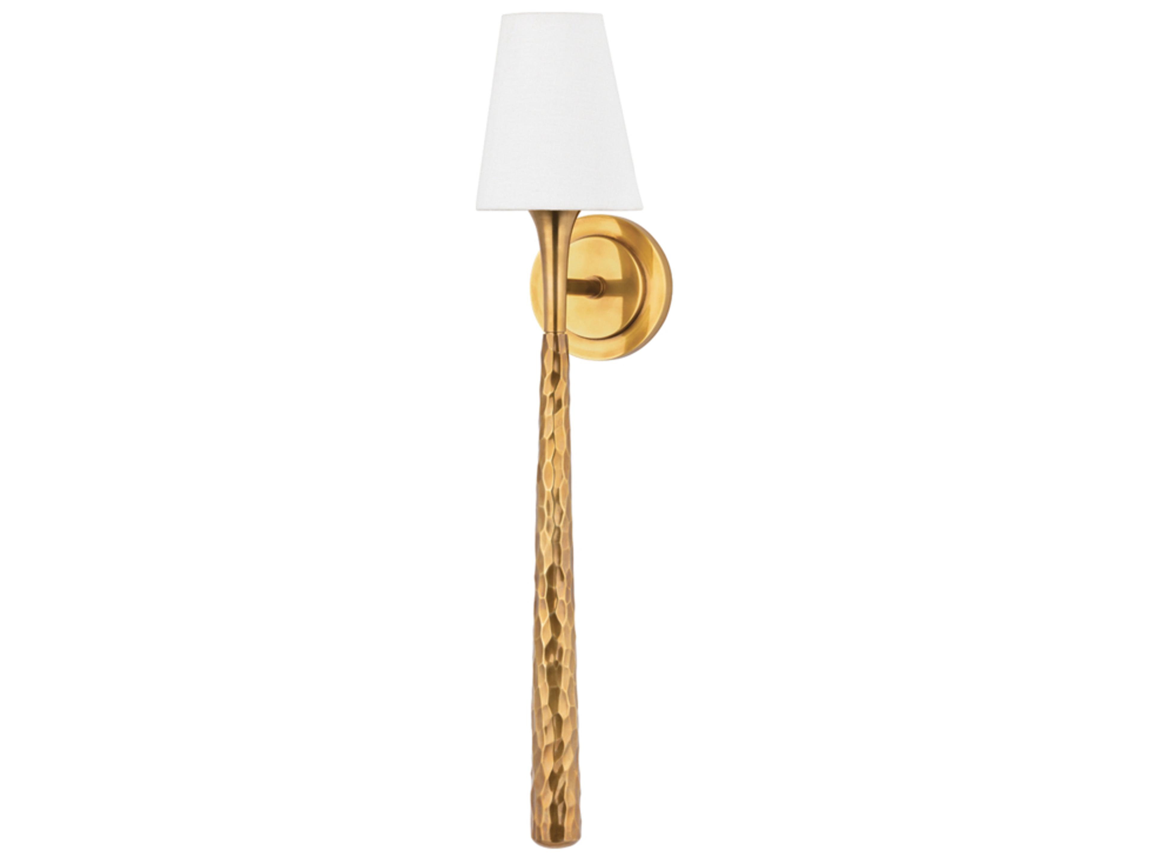 Greta 1-Light Vintage Brass Wall Sconce
