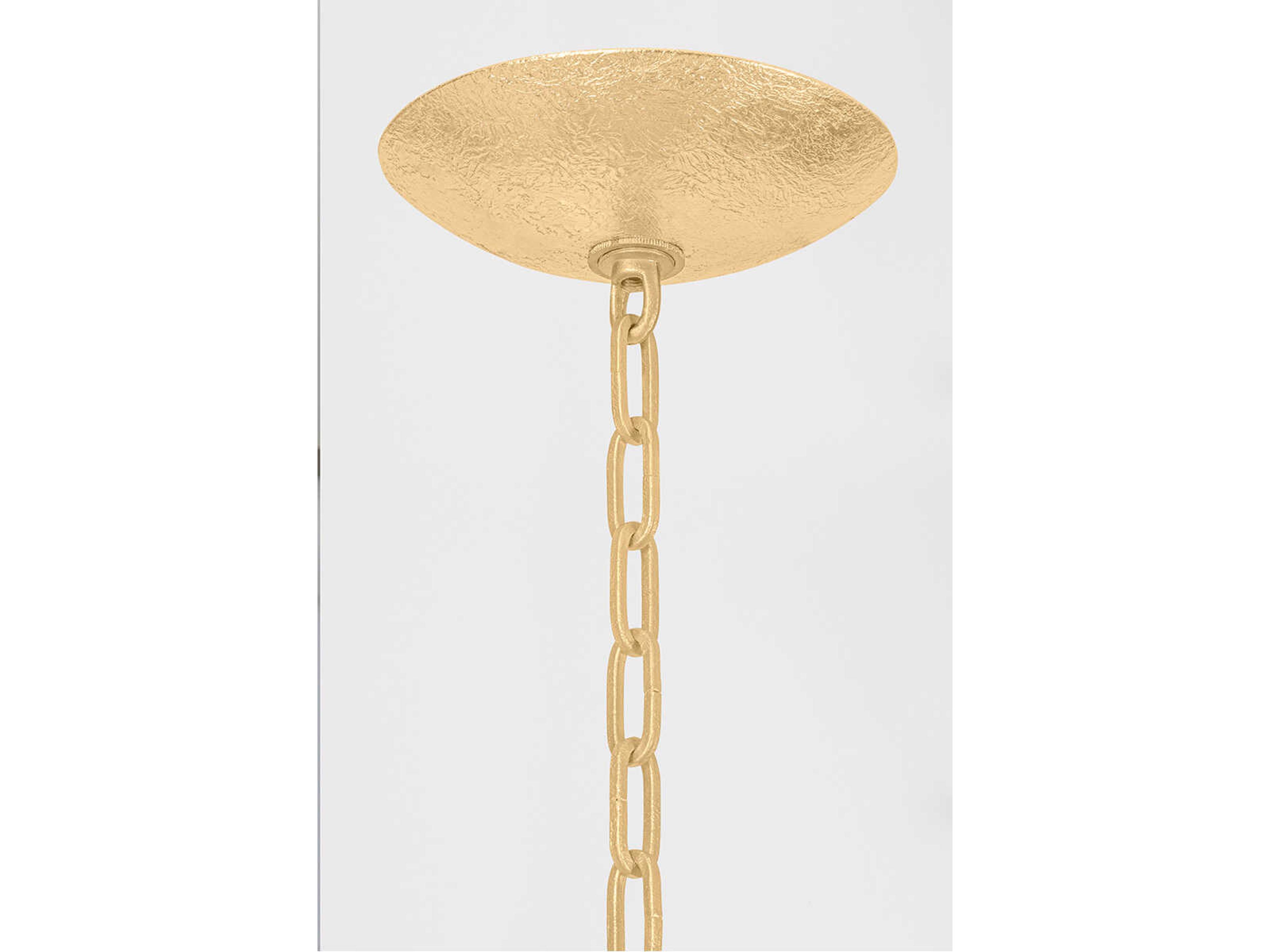 Corbett Lighting Aveline 20-Light Gold Leaf Crystal Chandelier