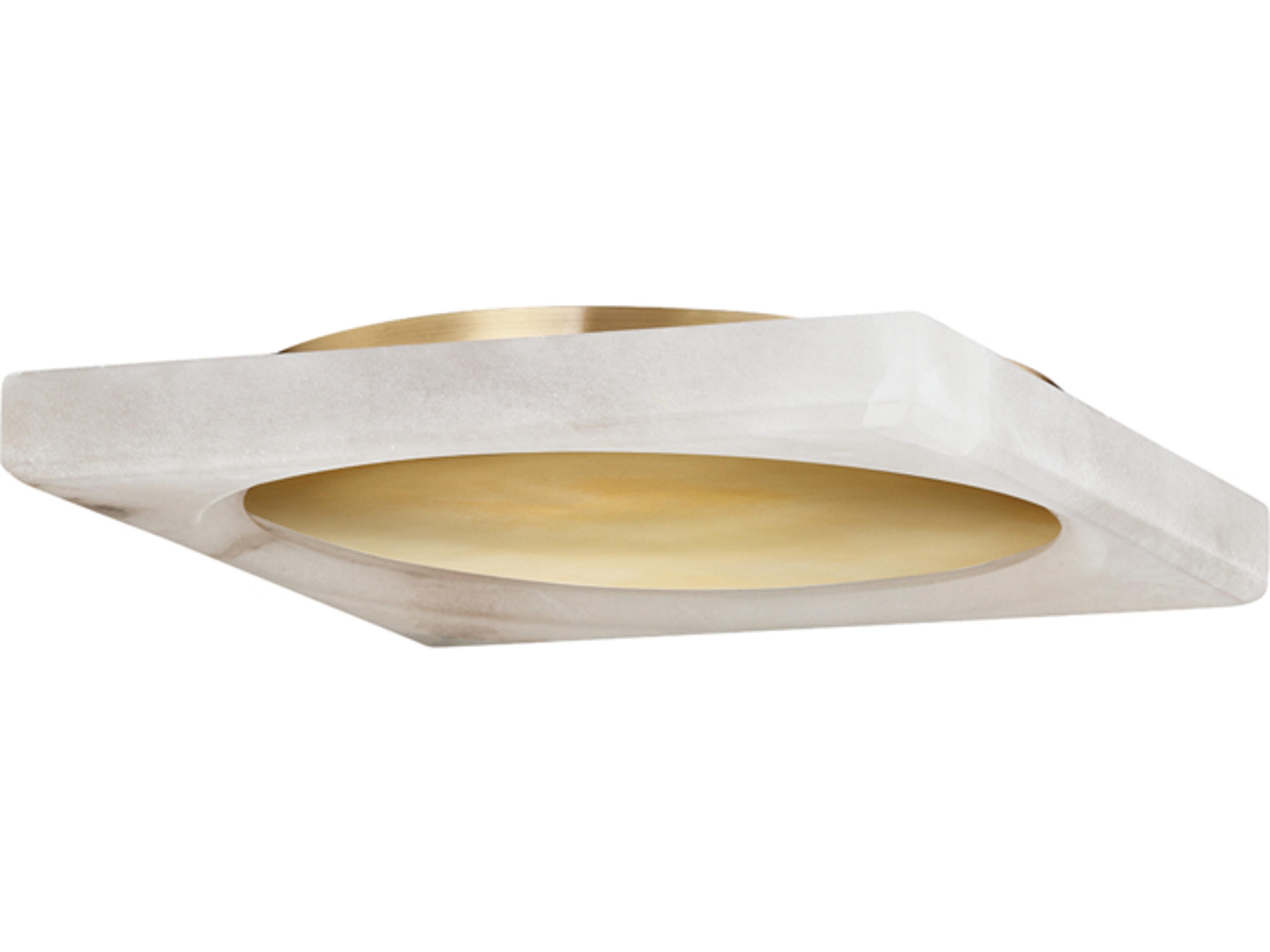 Hamel 1-Light Vintage Brass LED Flush Mount