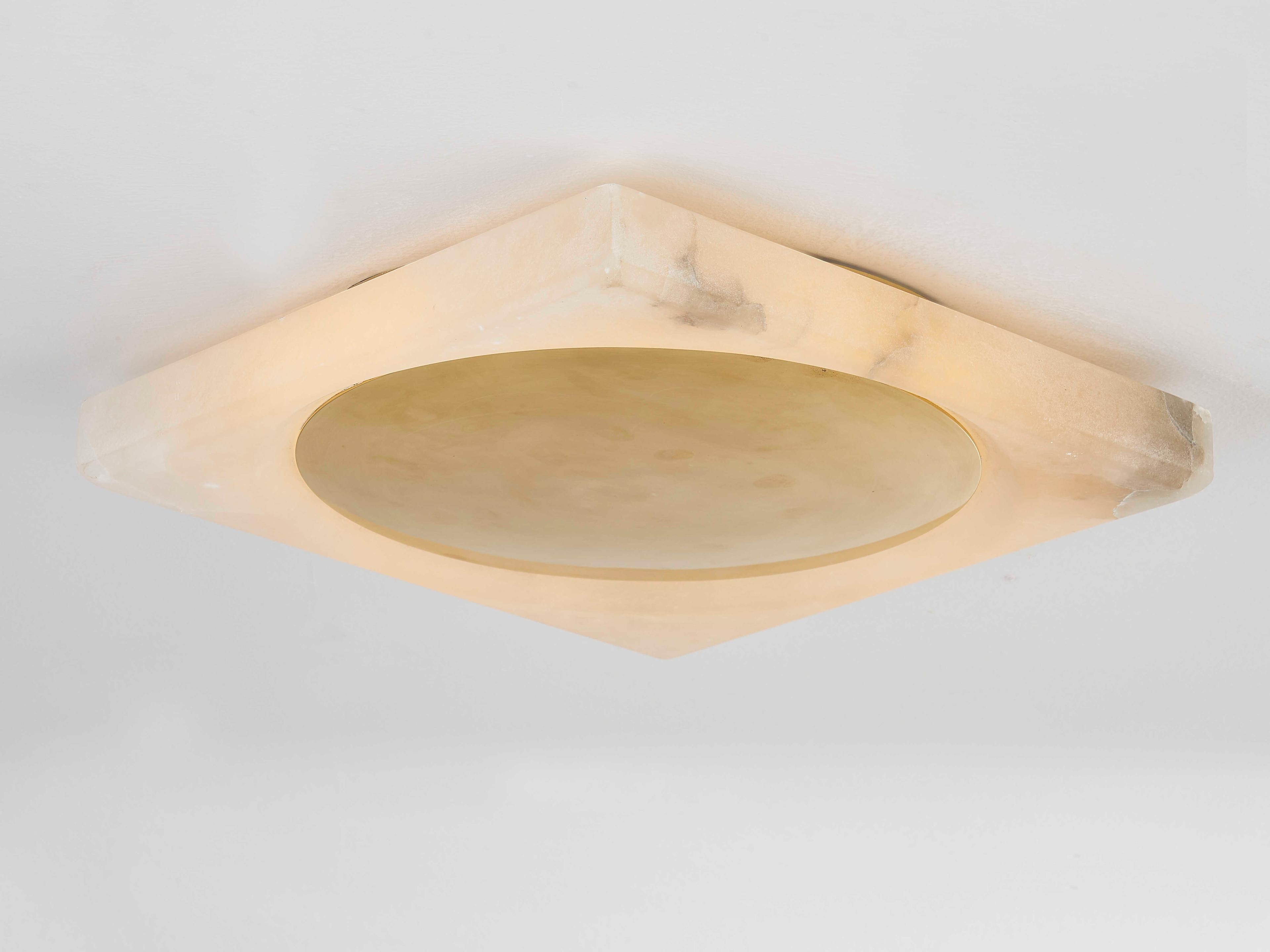 Corbett Lighting Hamel 1-Light Vintage Brass LED Flush Mount