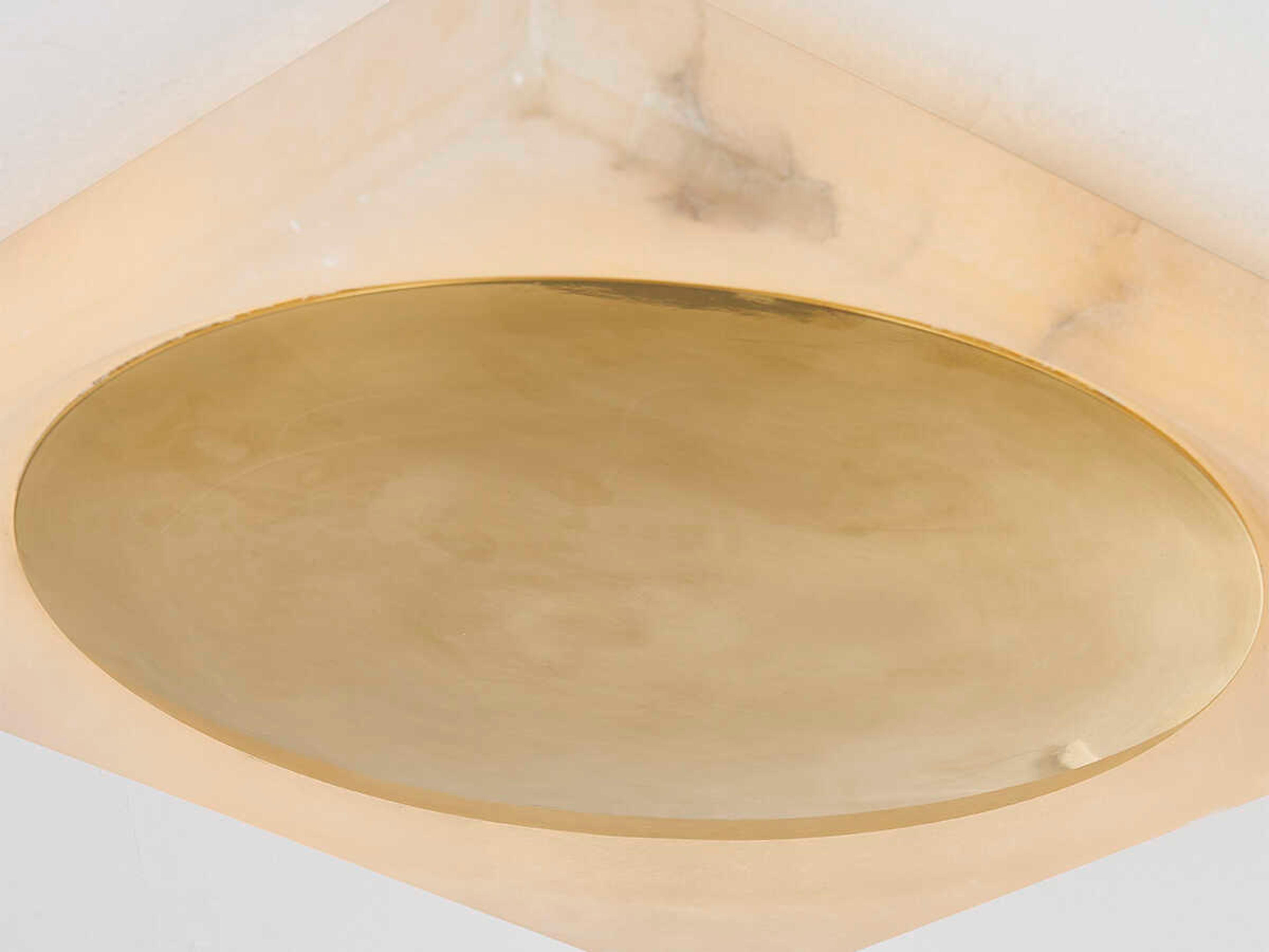 Corbett Lighting Hamel 1-Light Vintage Brass LED Flush Mount