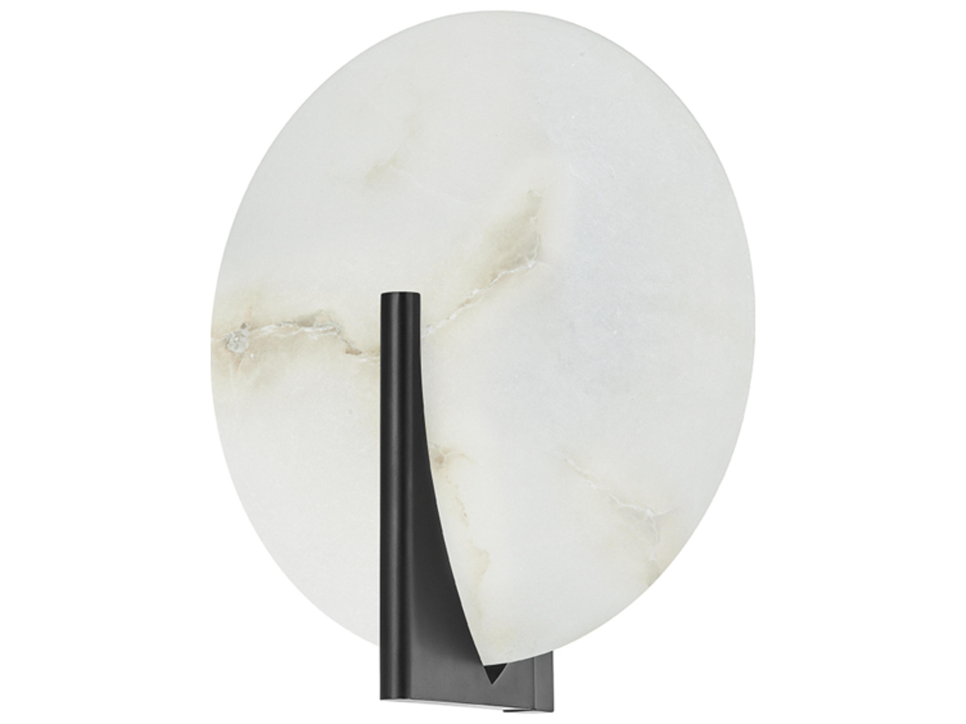 Asteria 1-Light Black Brass White LED Wall Sconce