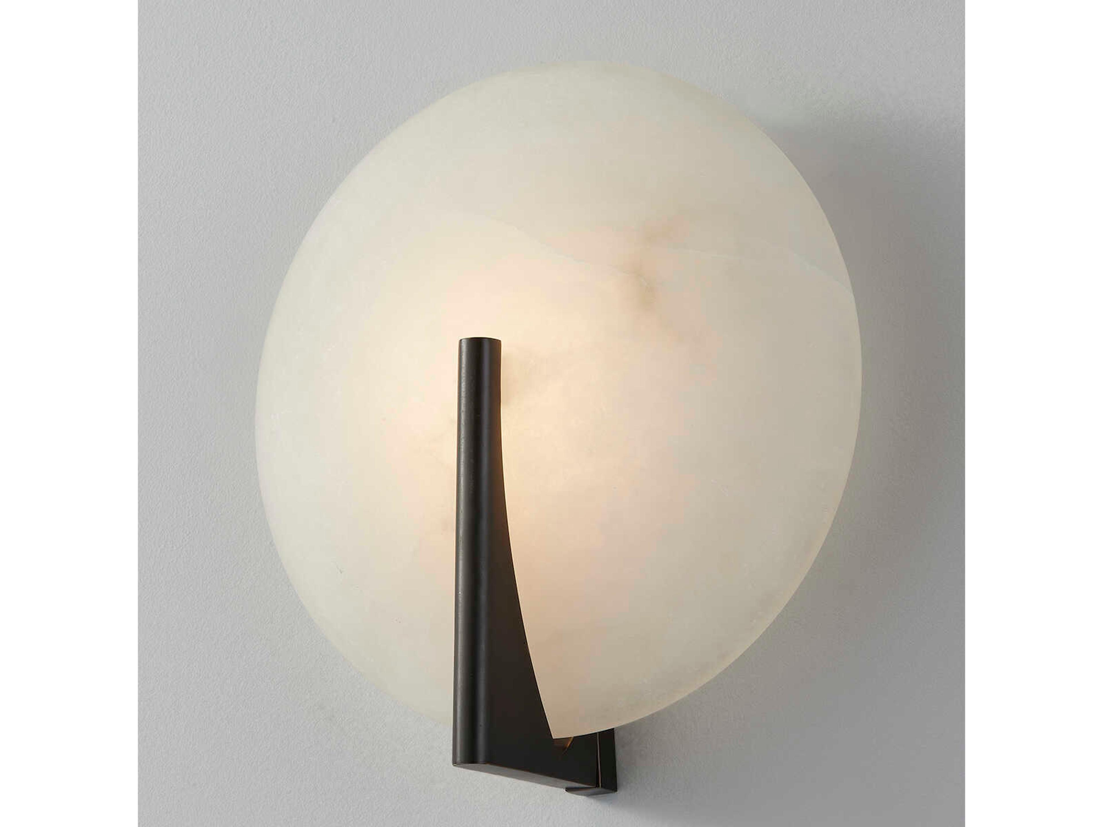 Corbett Lighting Asteria 1-Light Black Brass White LED Wall Sconce