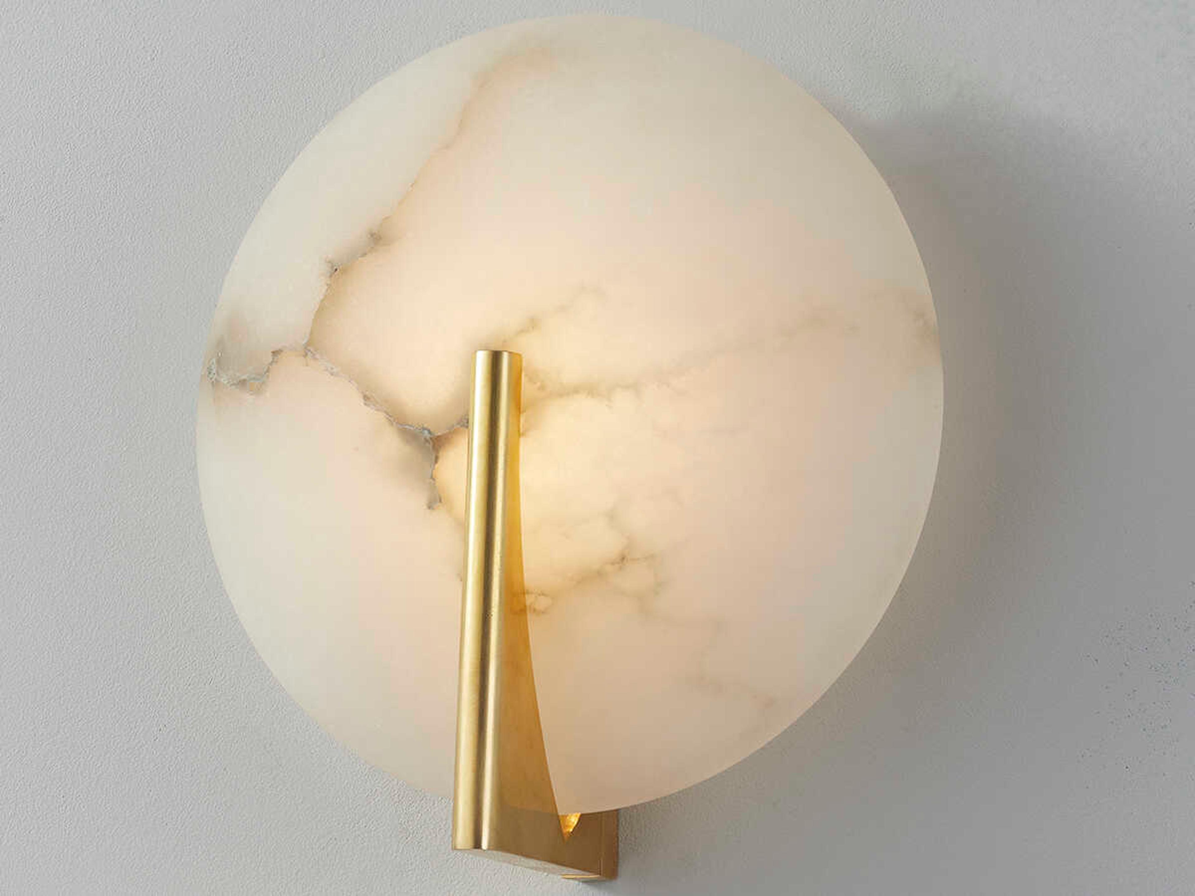 Corbett Lighting Asteria 1-Light Vintage Brass White LED Wall Sconce