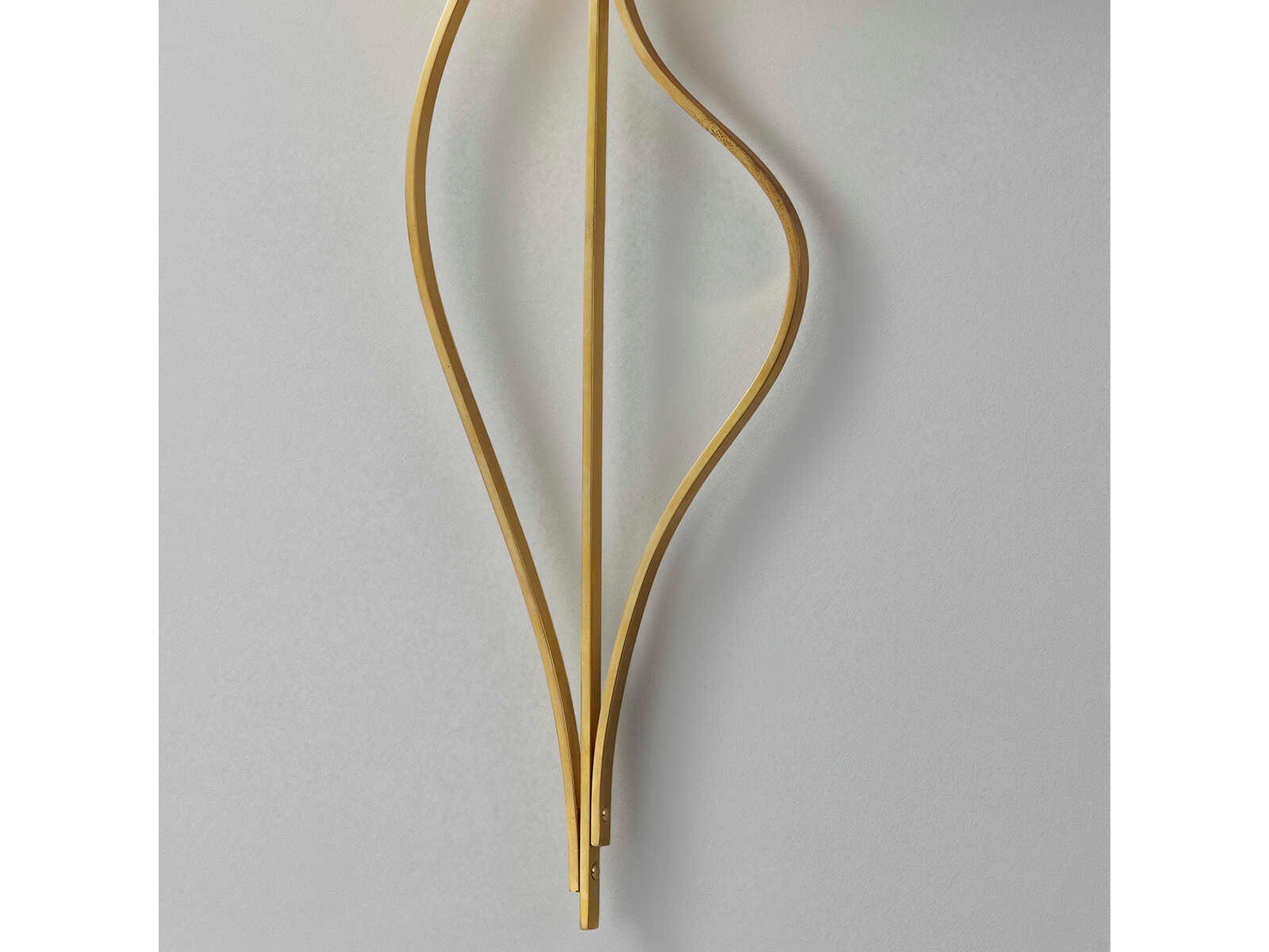 Corbett Lighting Akina 2-Light Vintage Brass White Wall Sconce