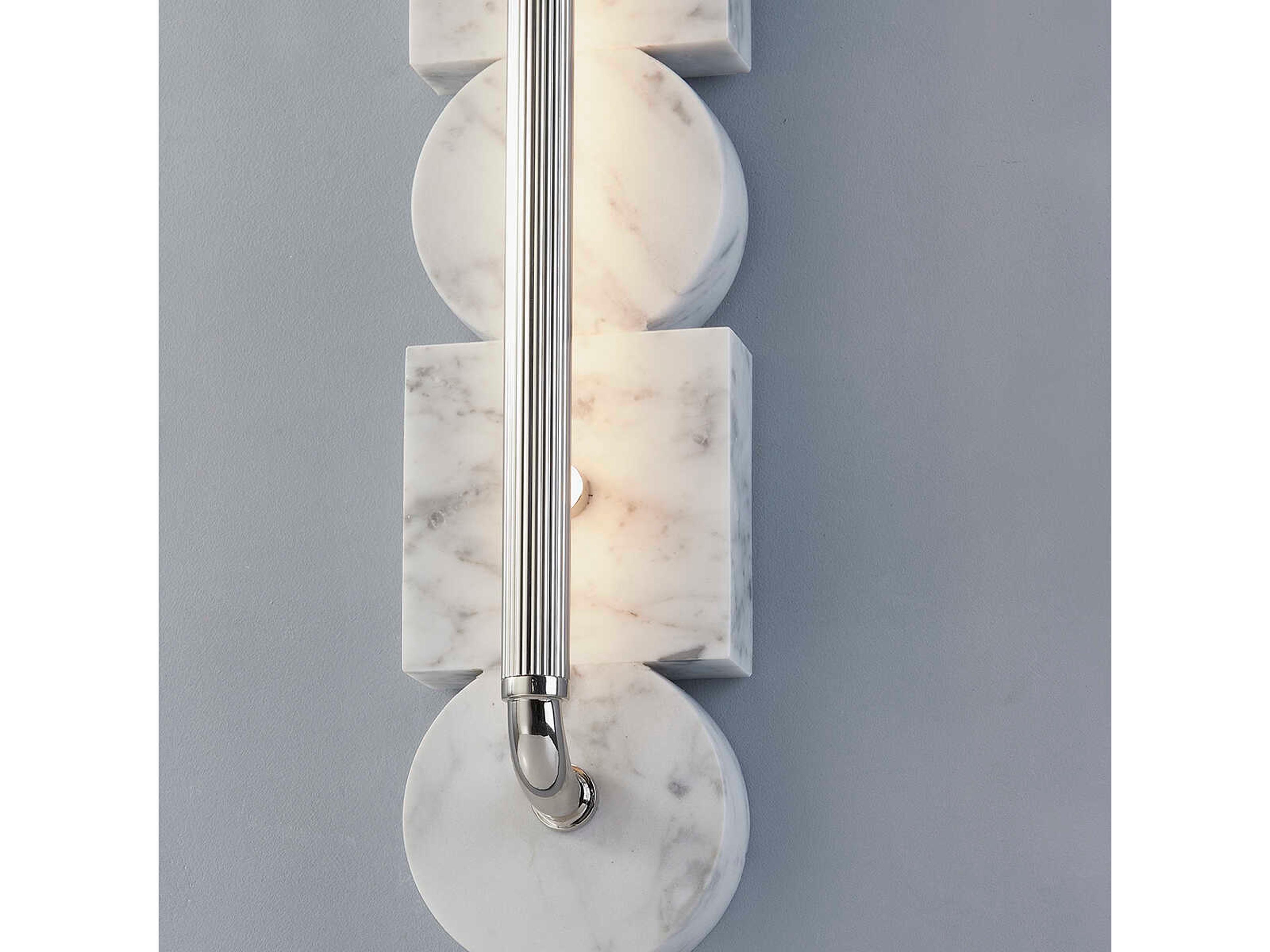 Corbett Lighting Sena 1-Light Burnished Nickel LED Vanity Light