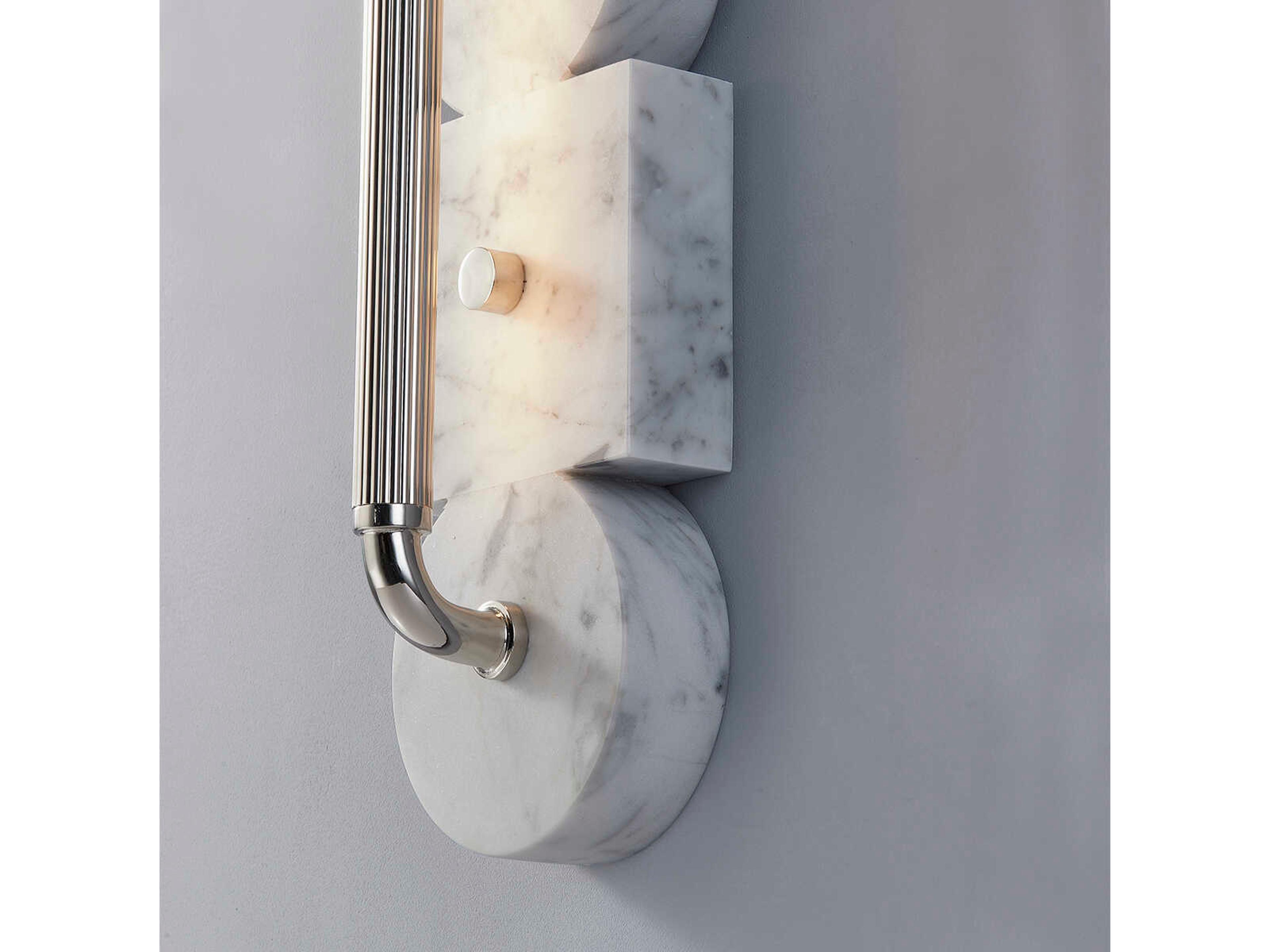 Corbett Lighting Sena 1-Light Burnished Nickel LED Vanity Light