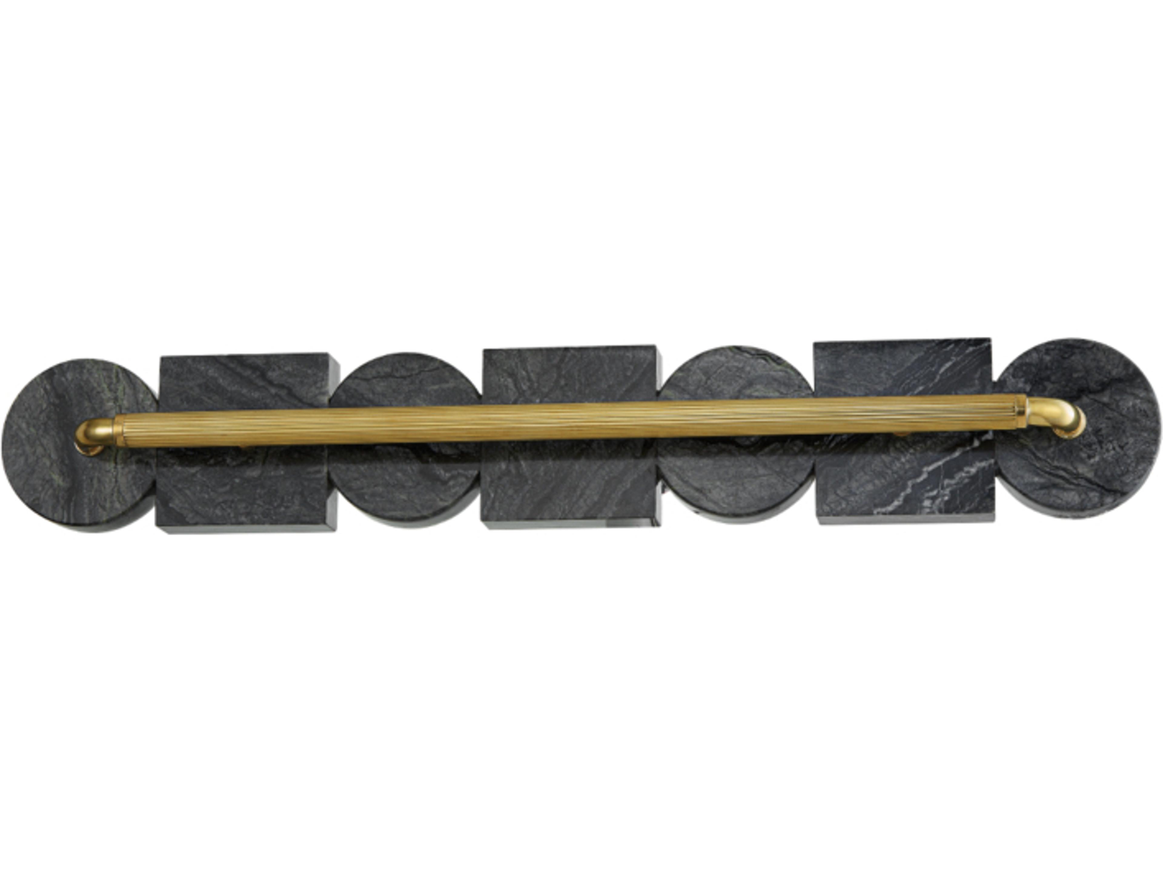 Corbett Lighting Sena 1-Light Vintage Brass Black LED Vanity Light