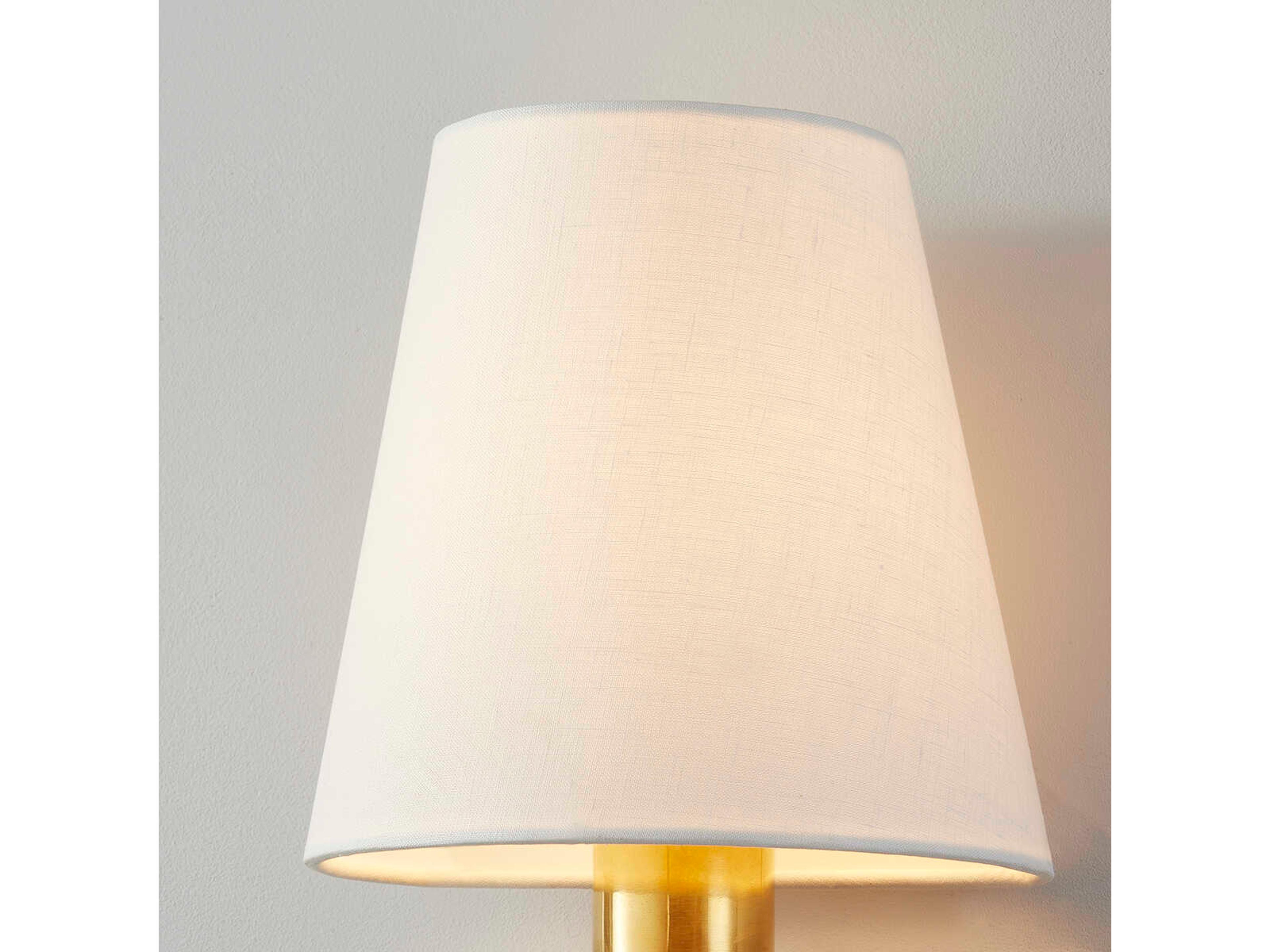 Corbett Lighting Aden 1-Light Vintage Brass Black Wall Sconce