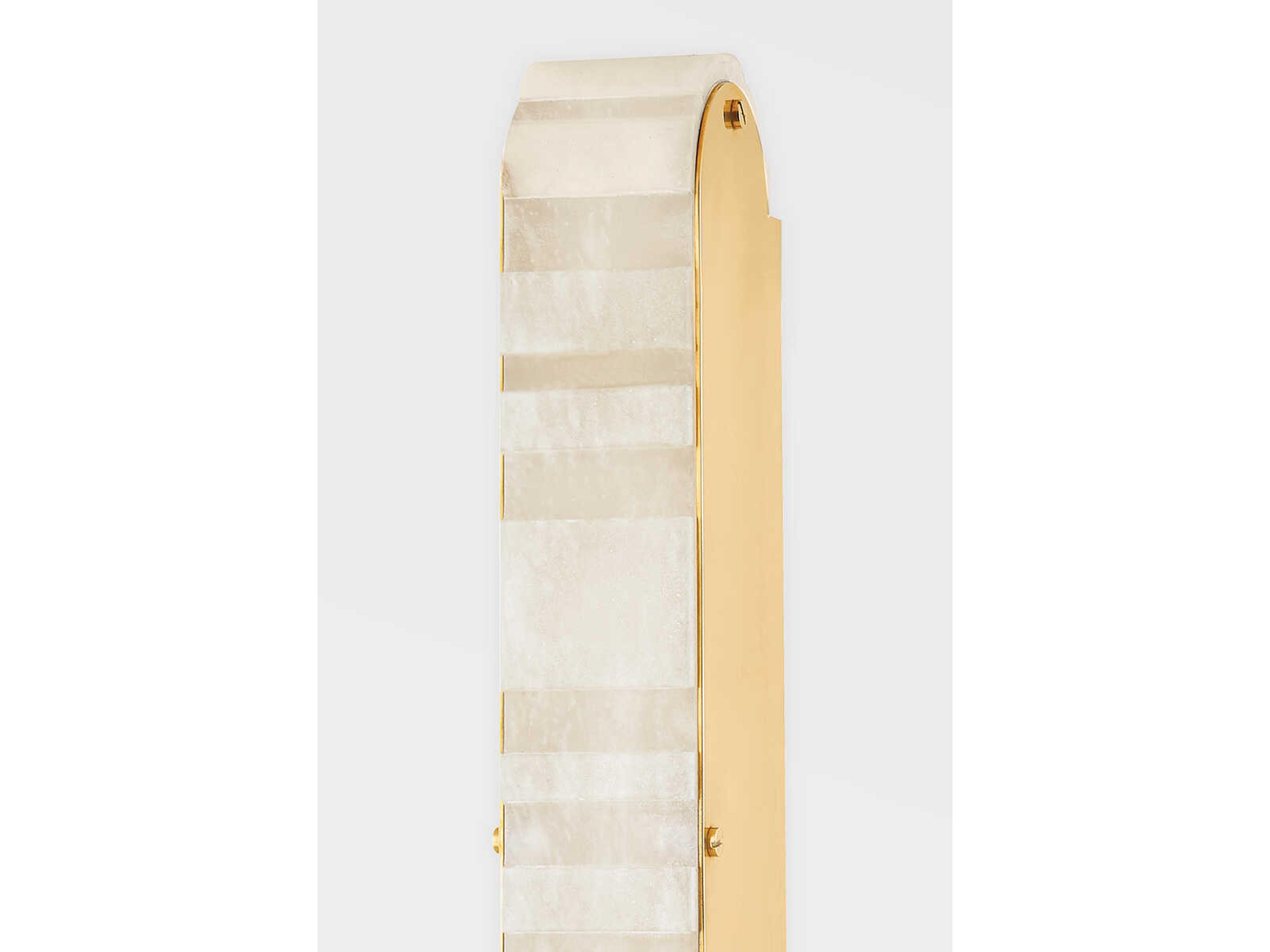 Corbett Lighting Budapest 1-Light Vintage Brass White LED Wall Sconce