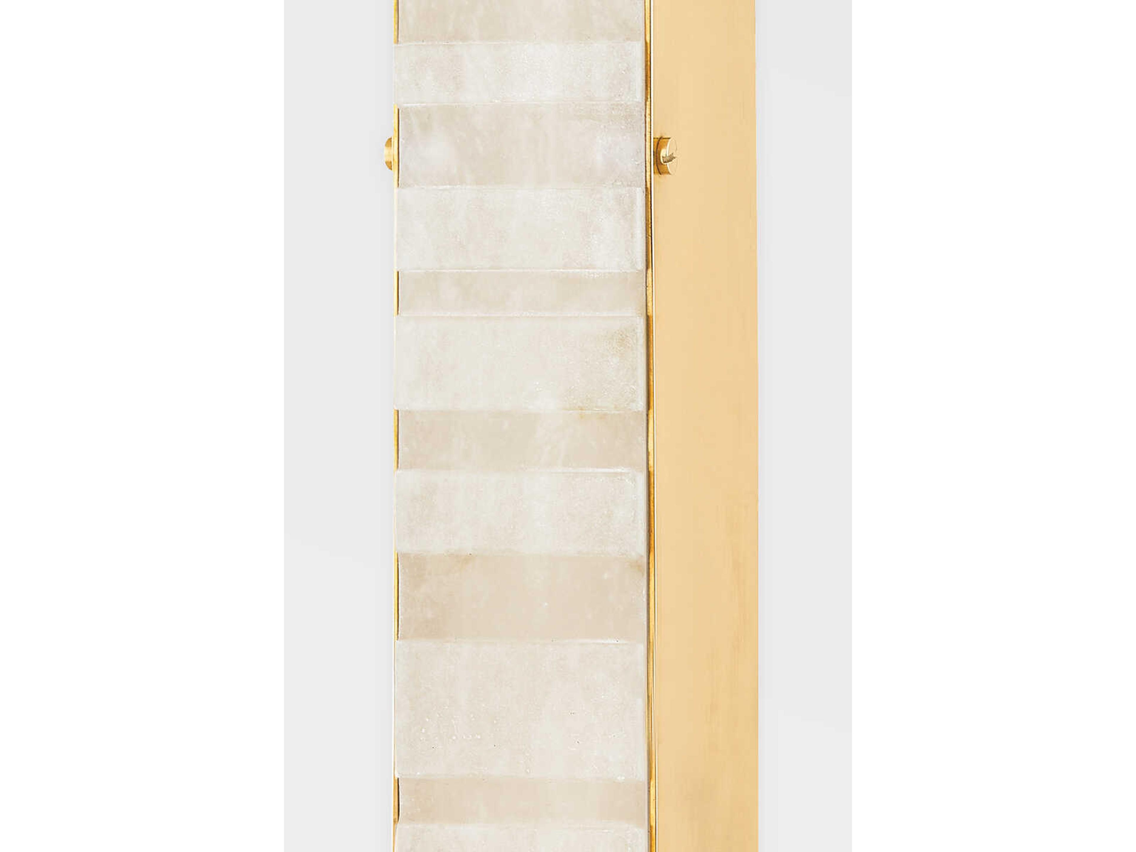 Corbett Lighting Budapest 1-Light Vintage Brass White LED Wall Sconce