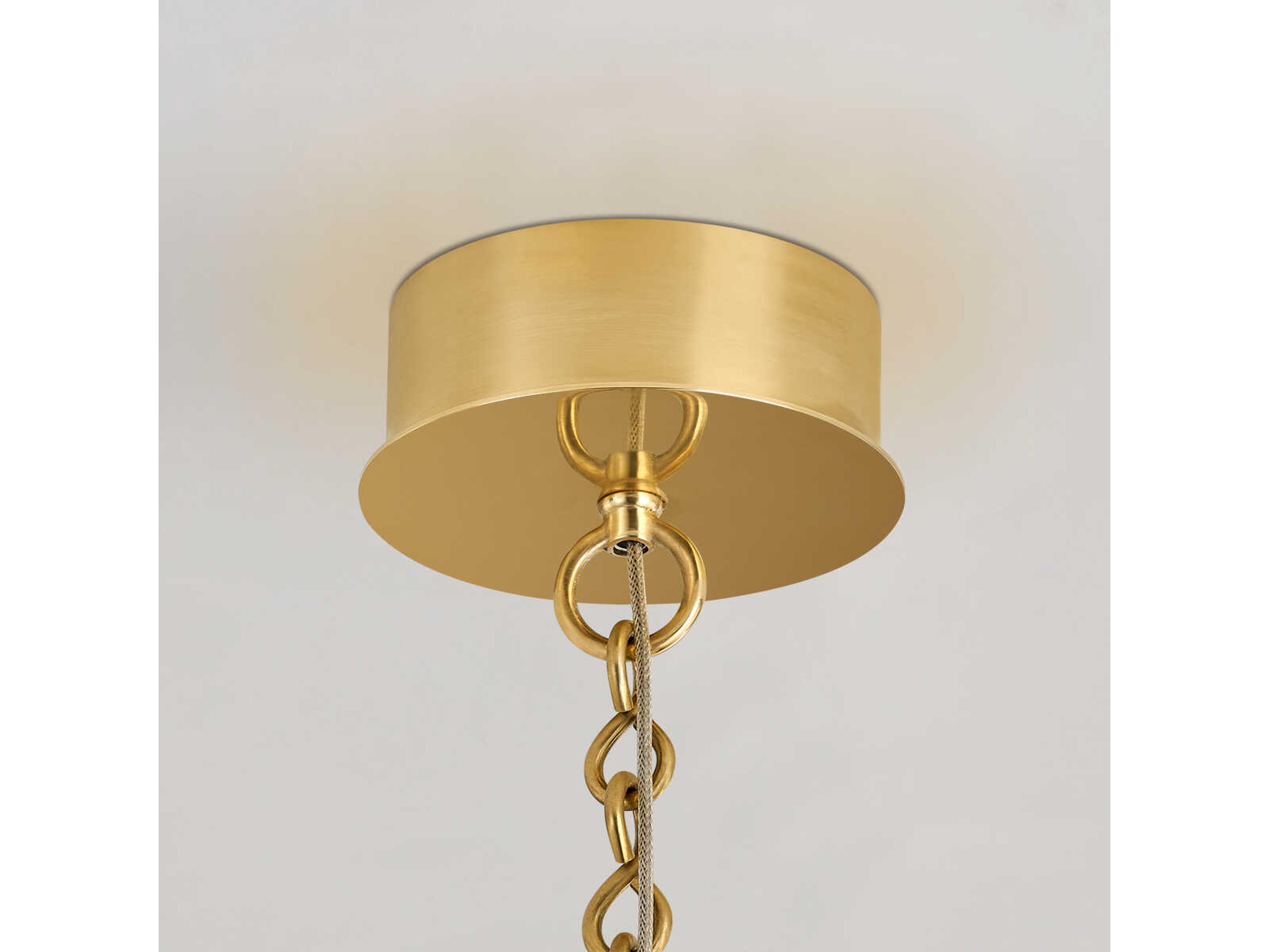 Corbett Lighting Pietra 1-Light Vintage Brass White Glass LED Globe Pendant