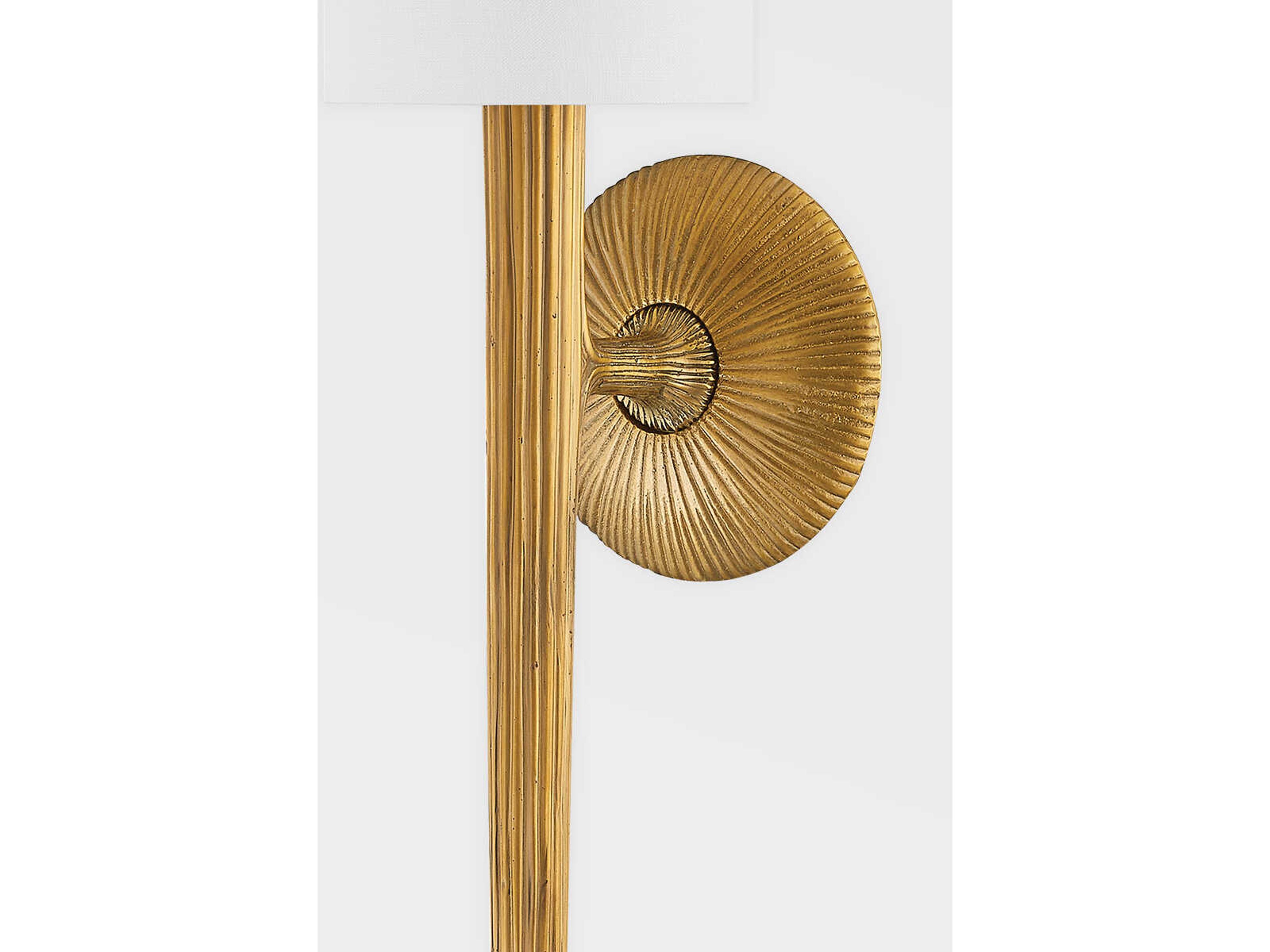 Corbett Lighting Anthia 1-Light Vintage Brass Wall Sconce