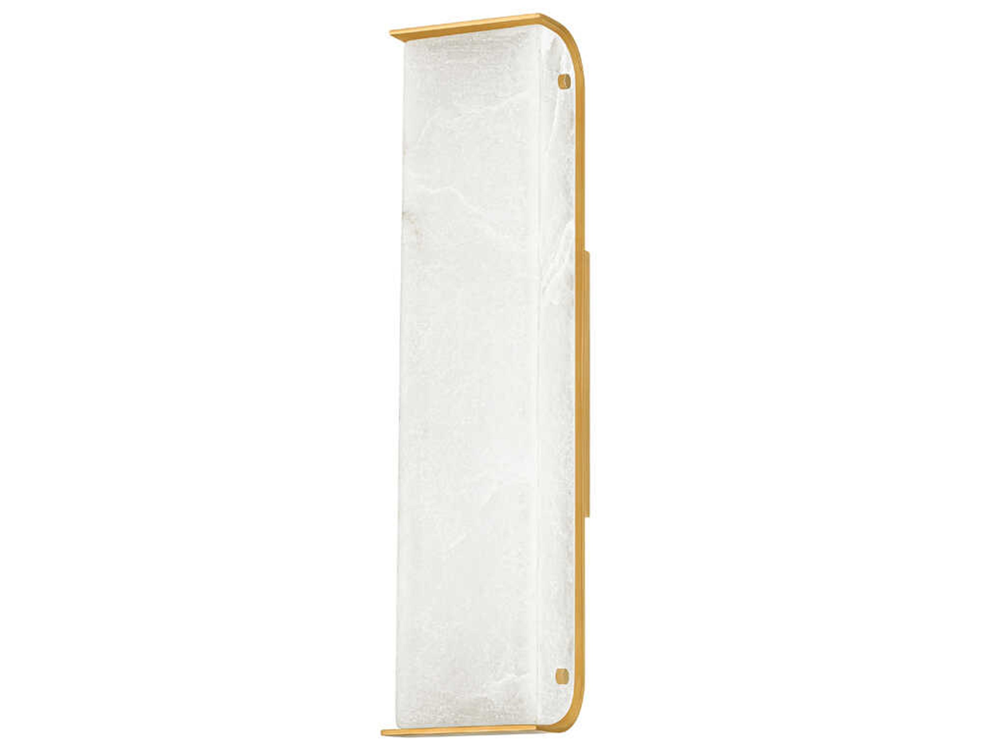 Corbett Lighting Hera 1-Light Vintage Brass White Wall Sconce
