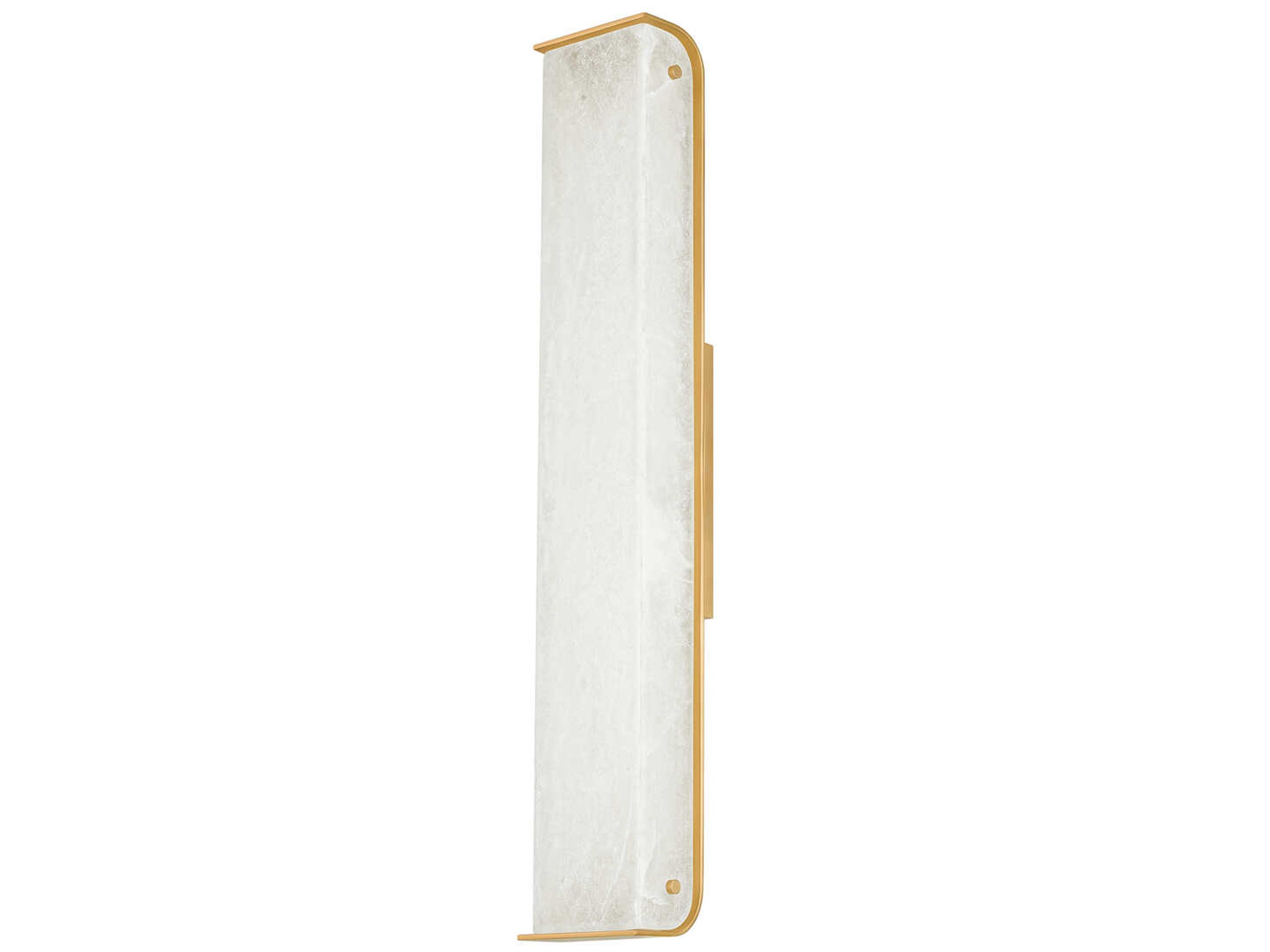 Hera 1-Light Vintage Brass White Wall Sconce