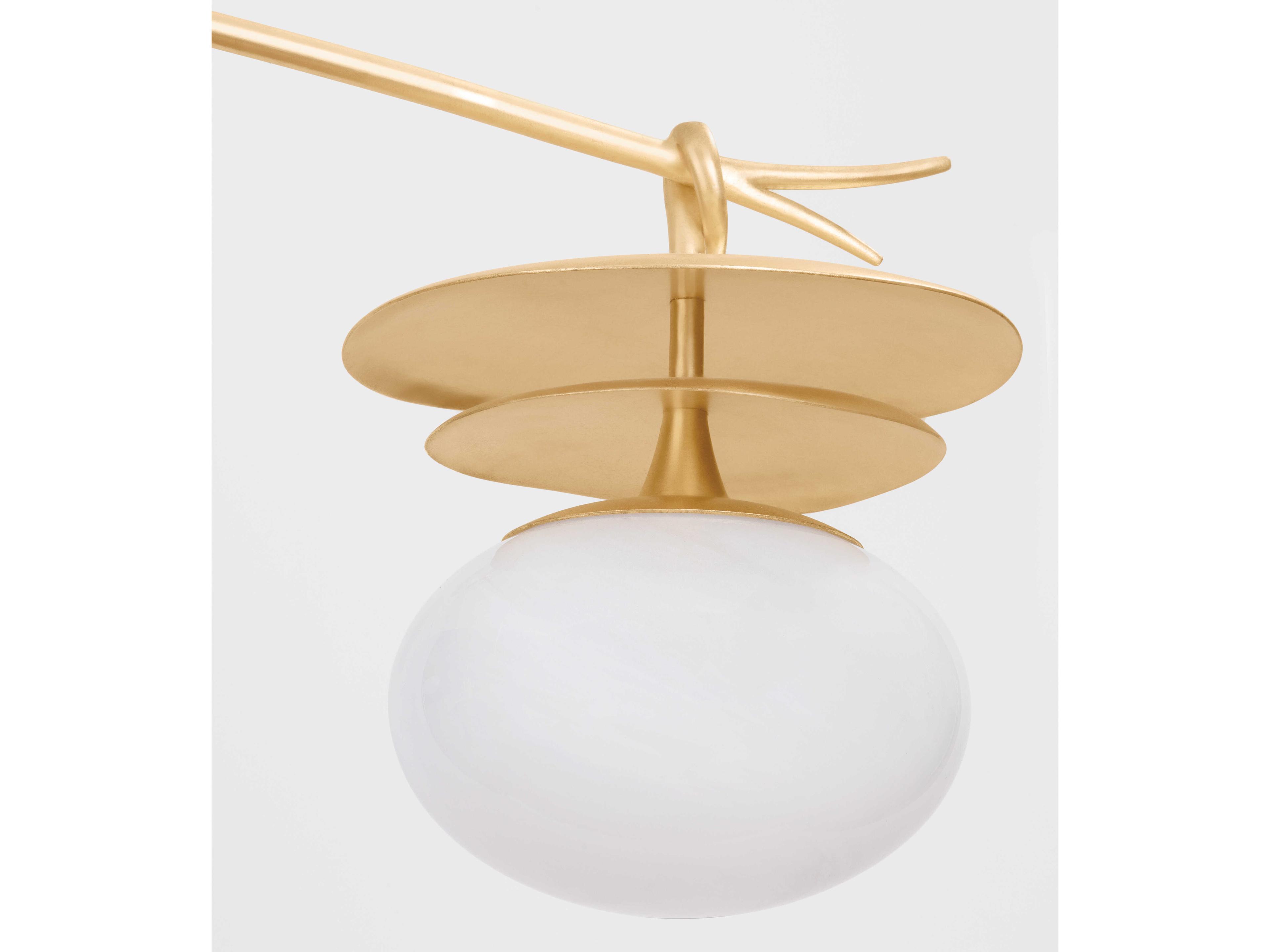 Corbett Lighting Ceylon 6-Light Vintage Gold Leaf Chandelier