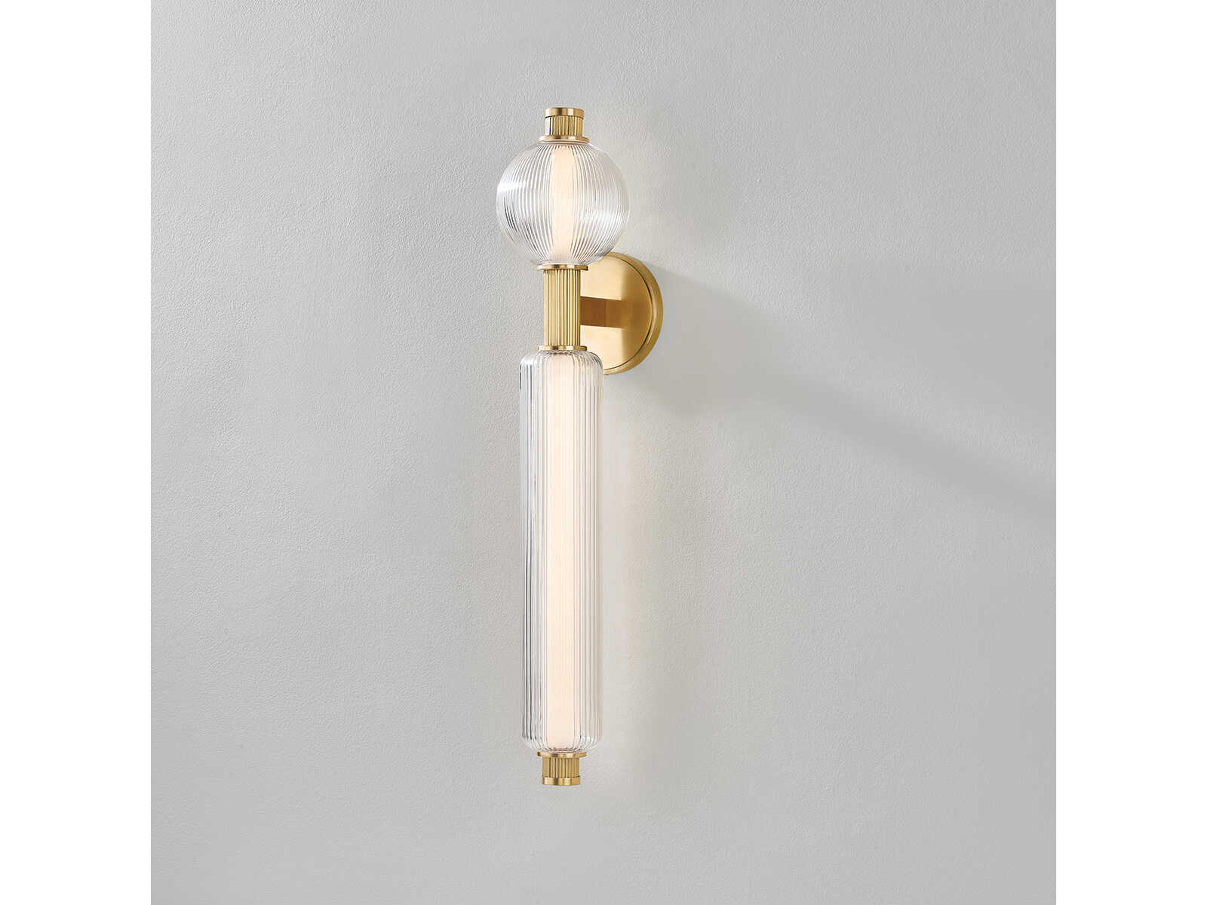 Corbett Lighting Atom 2-Light Vintage Brass Wall Sconce