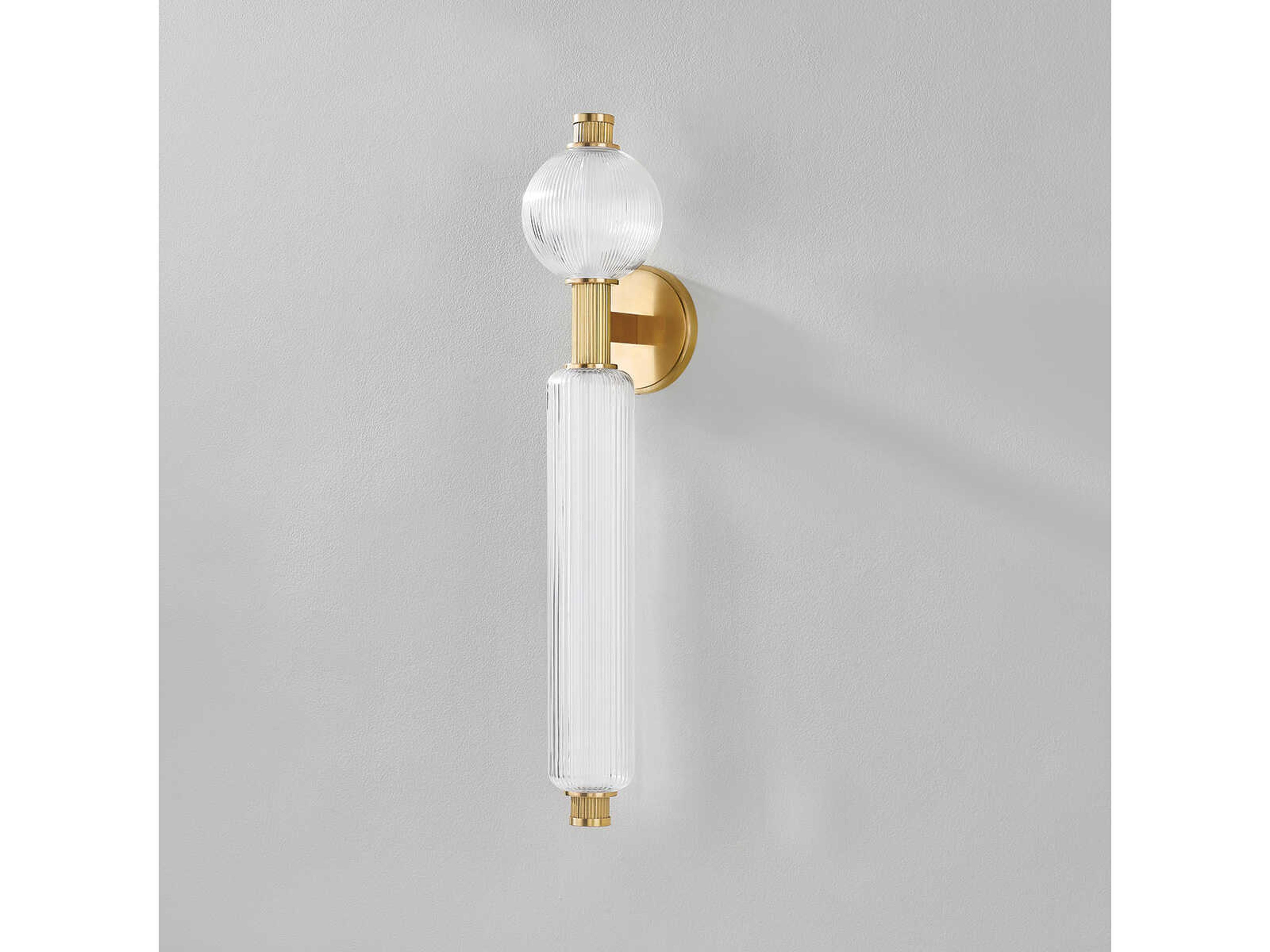 Corbett Lighting Atom 2-Light Vintage Brass Wall Sconce