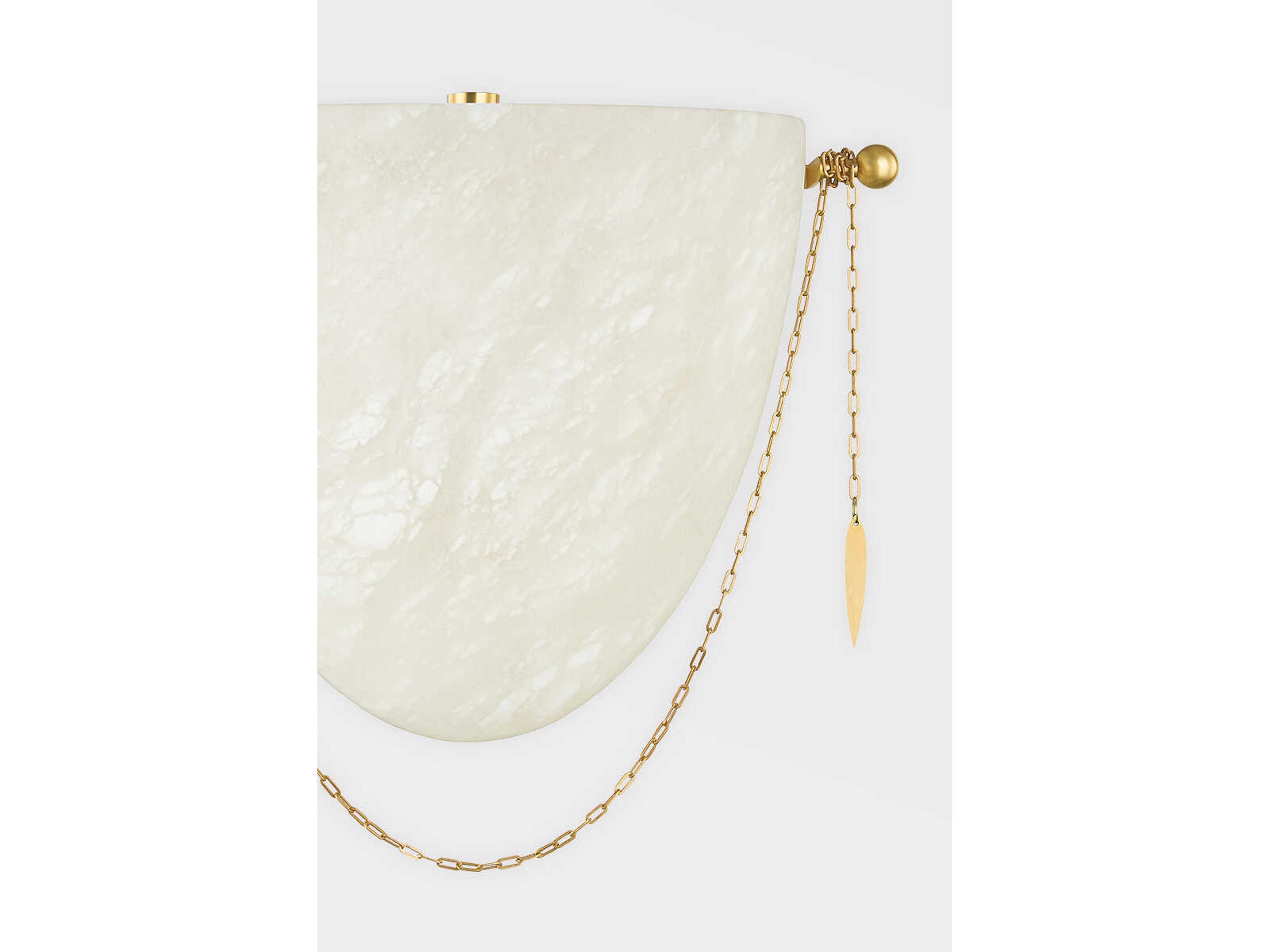 Corbett Lighting Fabriano 1-Light Vintage Polished Brass LED Wall Sconce