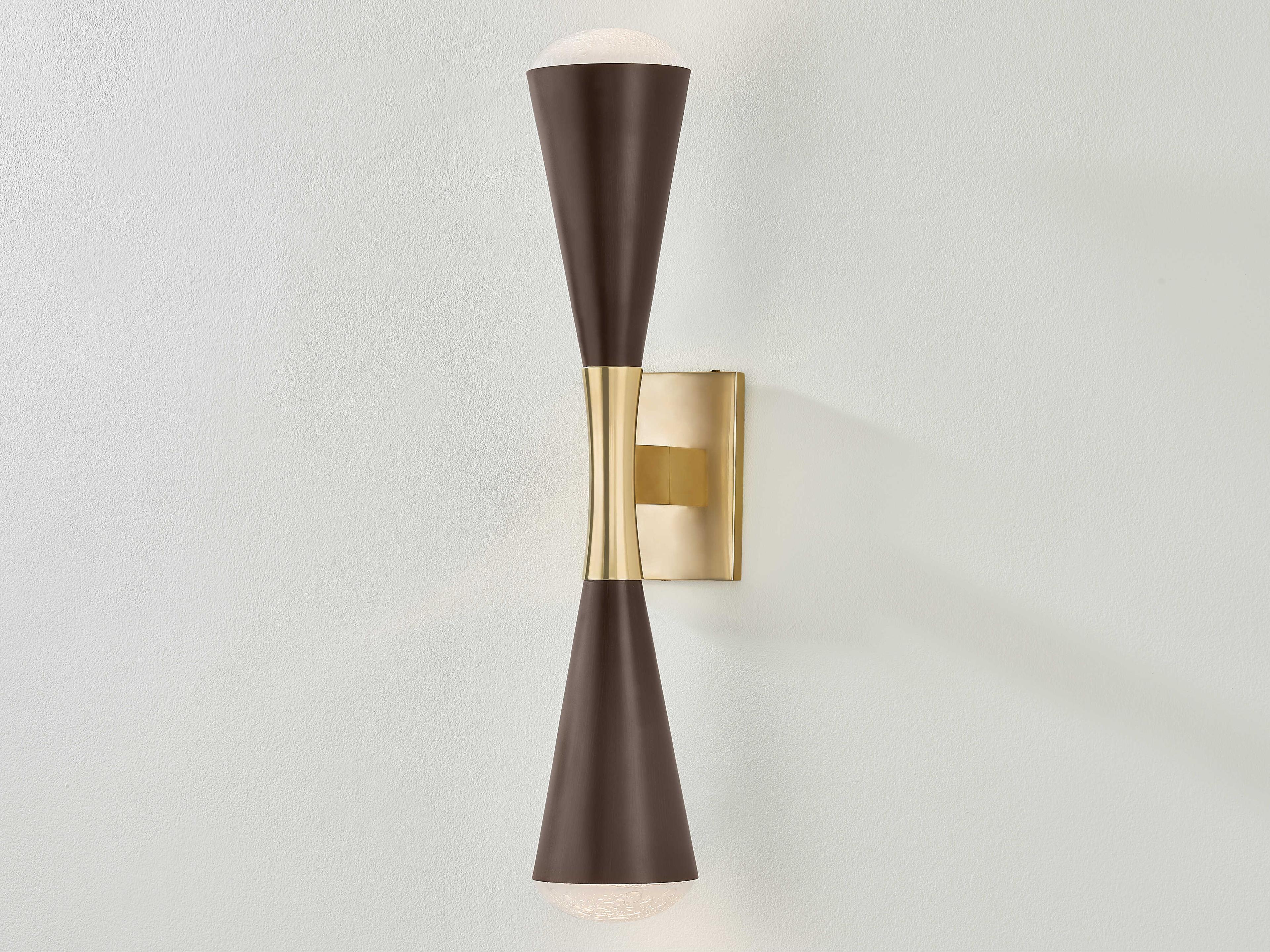 Corbett Lighting Barcelona 2-Light Vintage Brass Bronze Wall Sconce