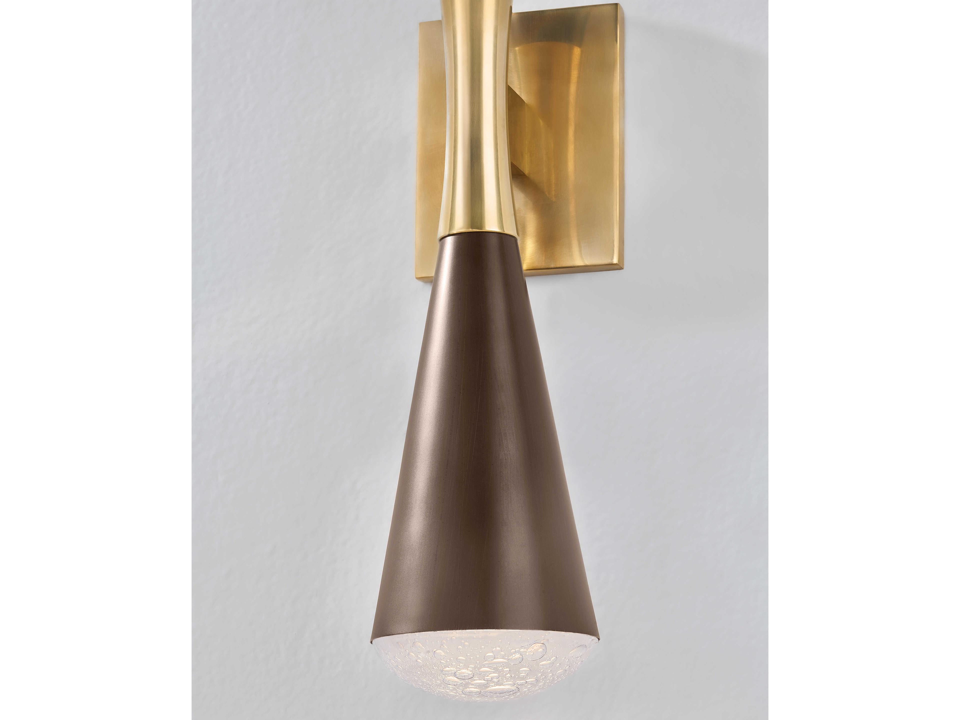 Corbett Lighting Barcelona 2-Light Vintage Brass Bronze Wall Sconce