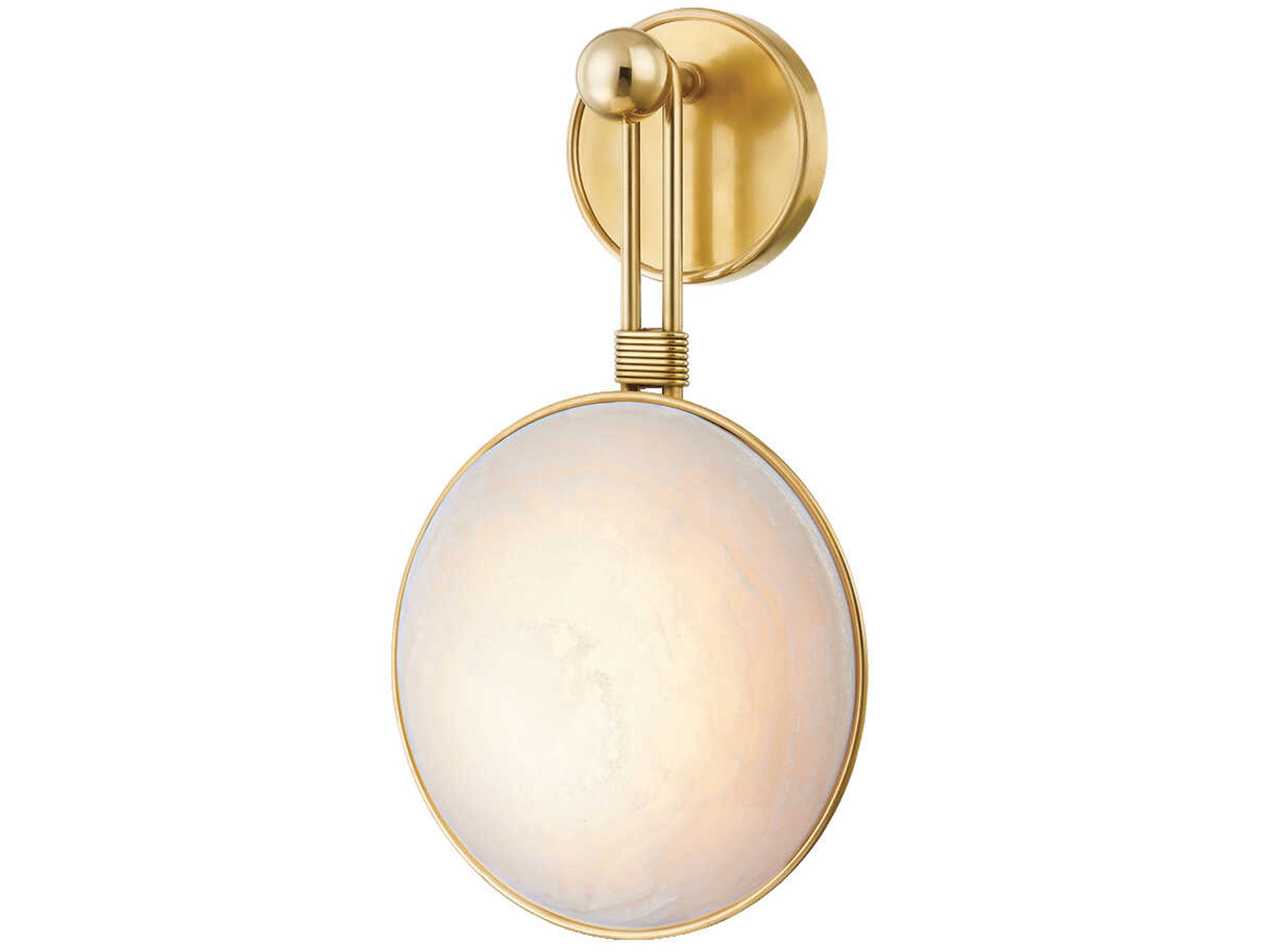 Corbett Lighting 1-Light Vintage Brass Wall Sconce