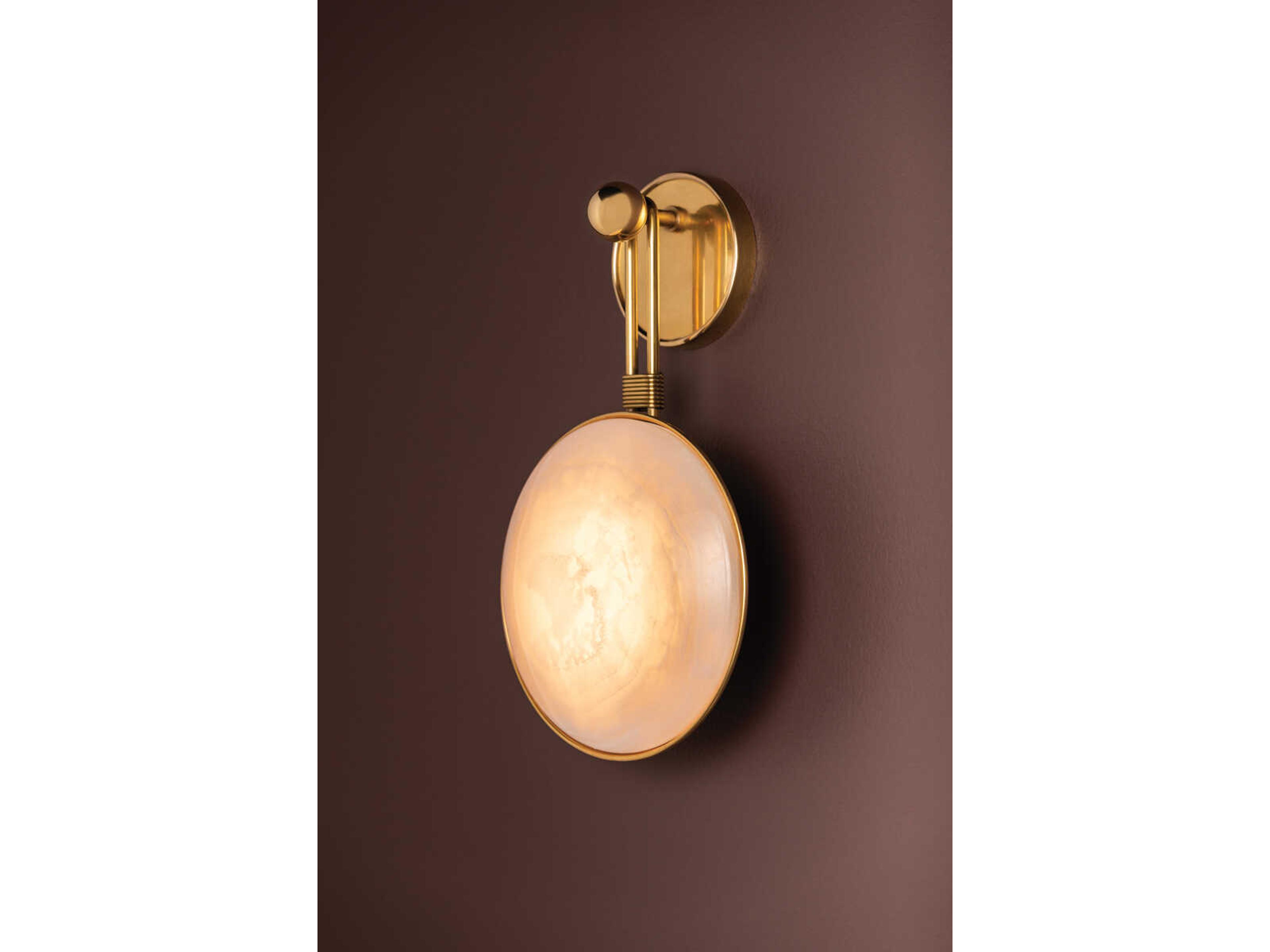 Corbett Lighting 1-Light Vintage Brass Wall Sconce