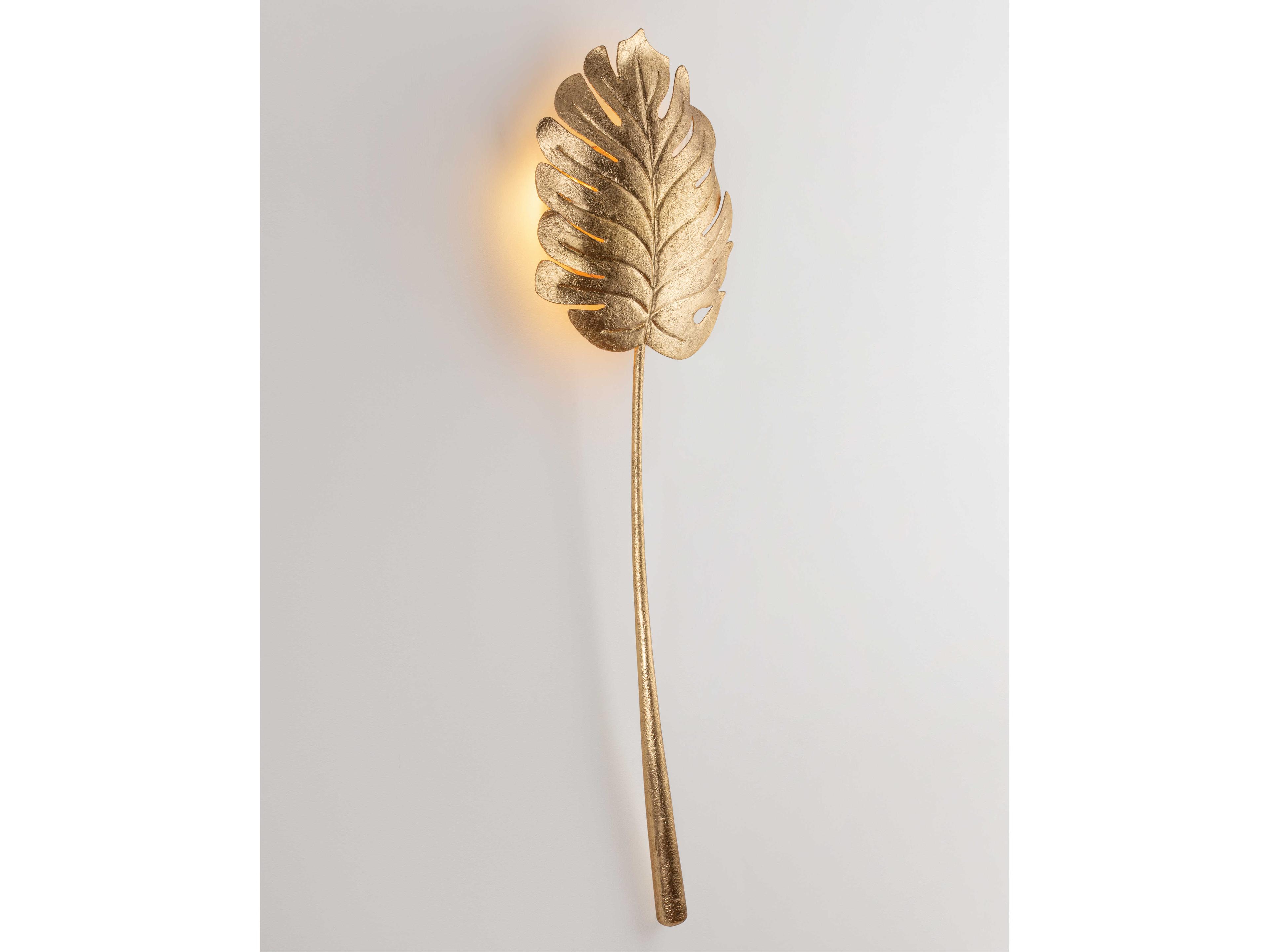 Corbett Lighting Seychelles 2-Light Vintage Gold Leaf Wall Sconce