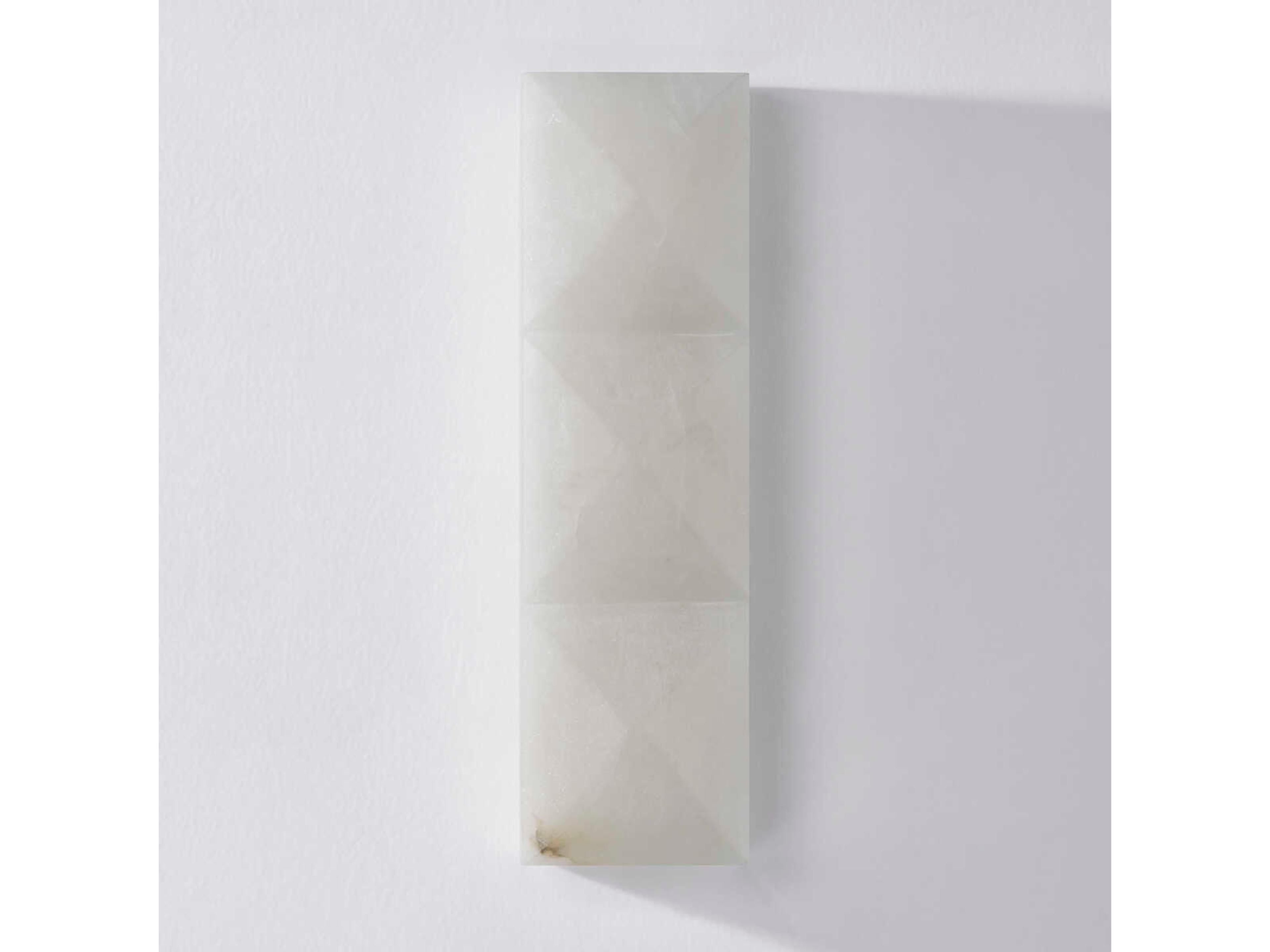 Corbett Lighting Gypsum 1-Light Vintage Brass White Wall Sconce