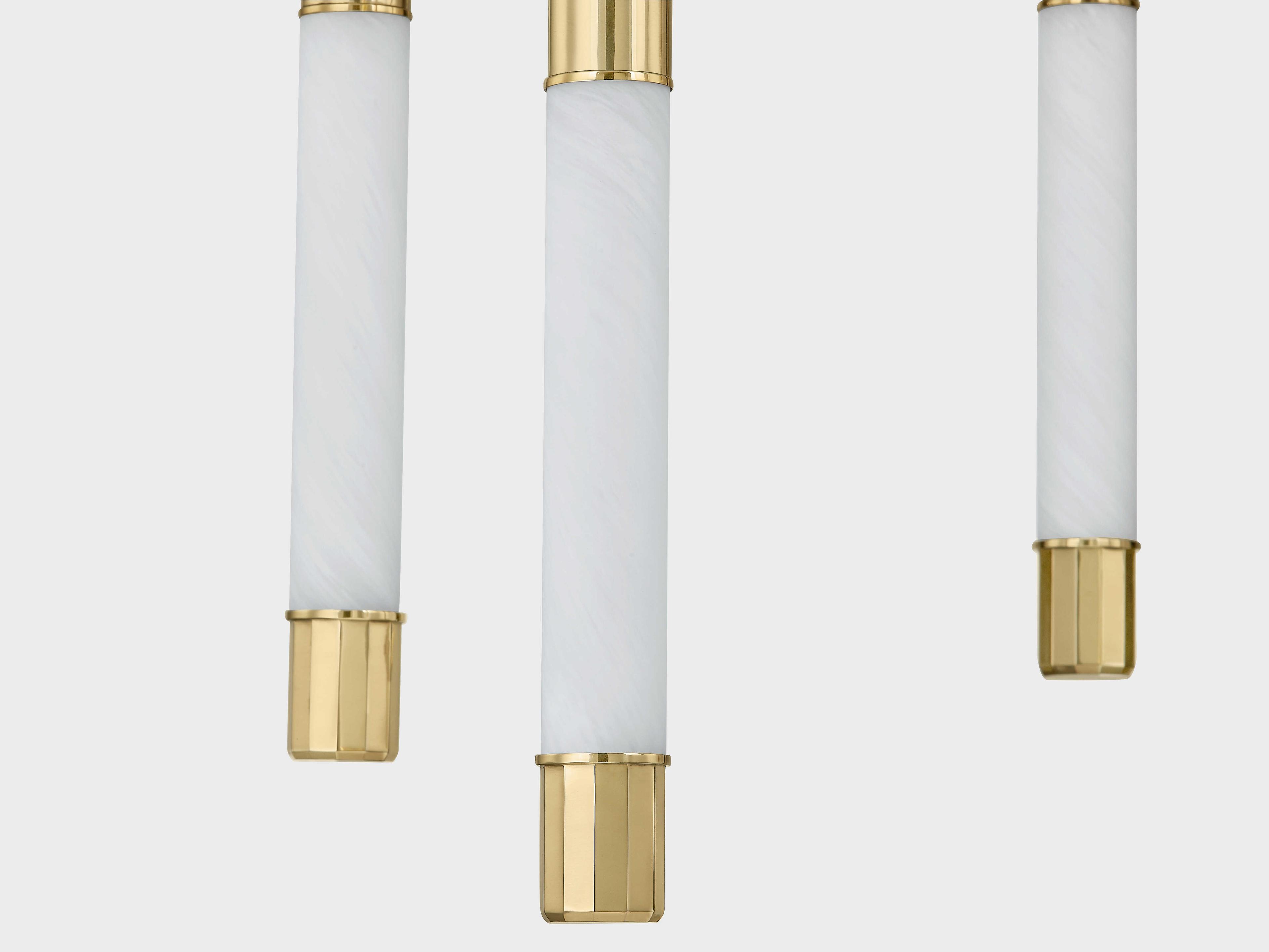 Corbett Lighting Zeme 6-Light Vintage Polished Brass Chandelier