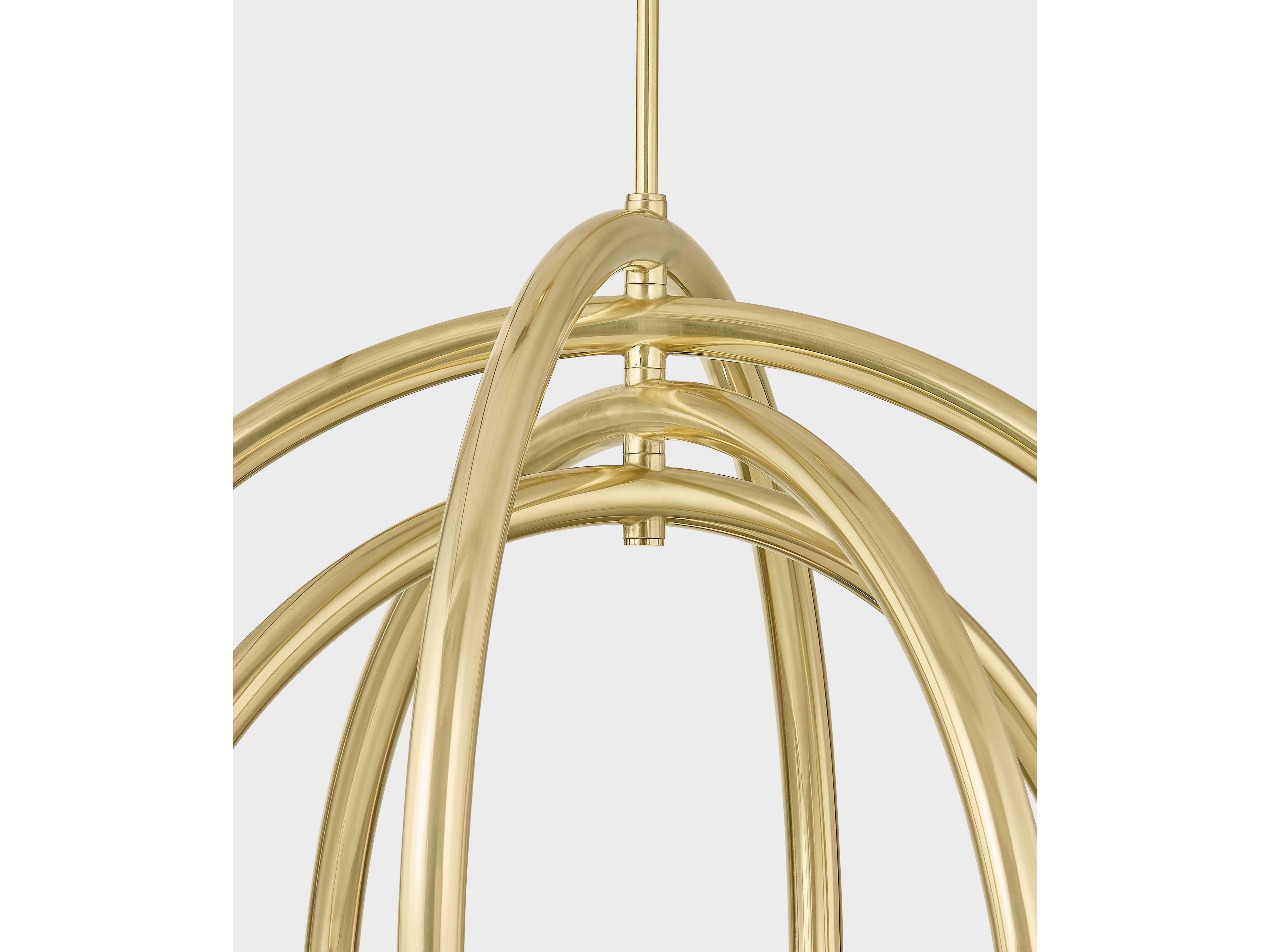 Corbett Lighting Zeme 8-Light Vintage Polished Brass Chandelier