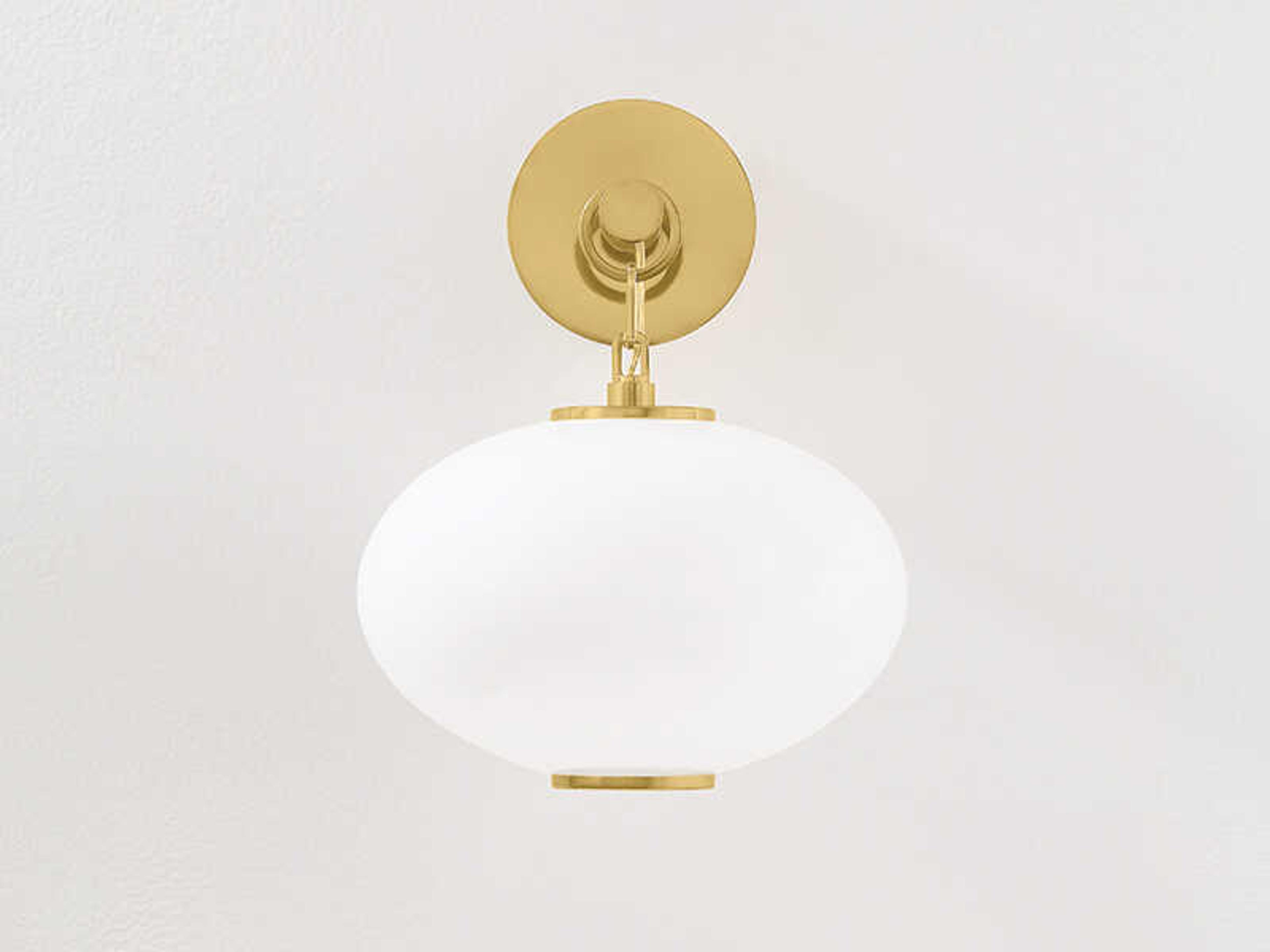 Corbett Lighting Nephele 1-Light Vintage Polished Brass Wall Sconce