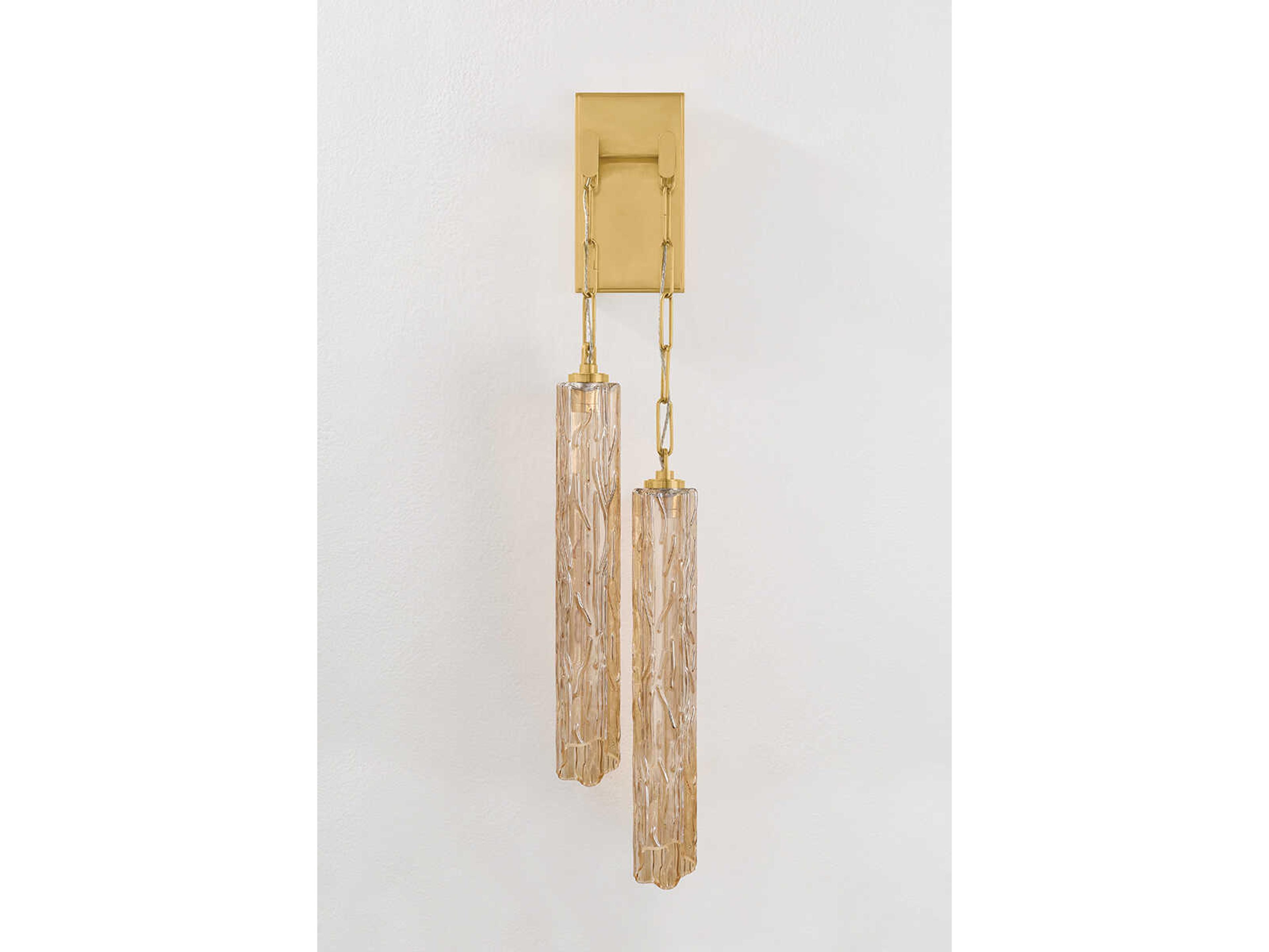 Corbett Lighting Malaga 2-Light Vintage Brass Wall Sconce