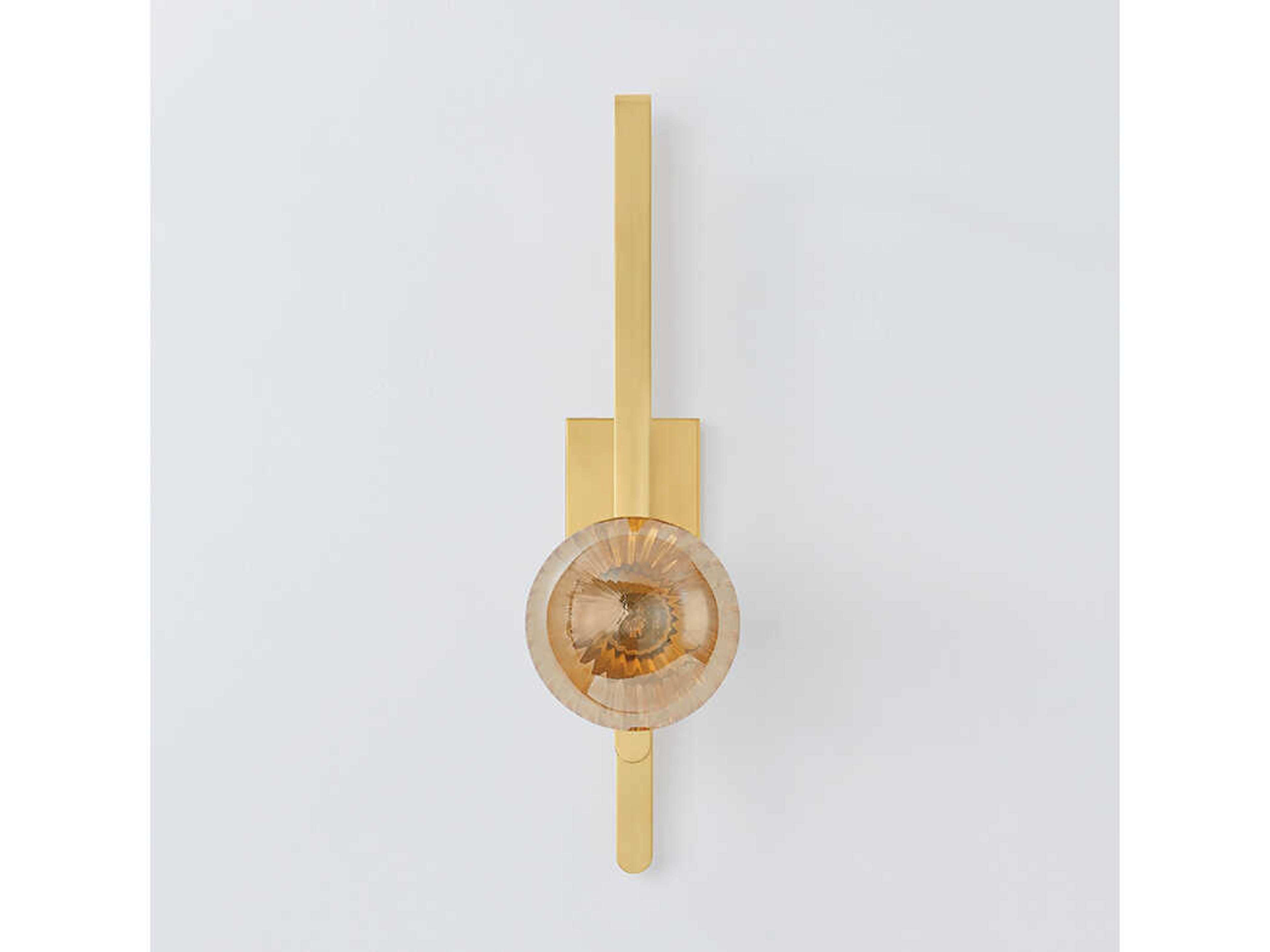 Corbett Lighting Cronus 1-Light Vintage Polished Brass Wall Sconce