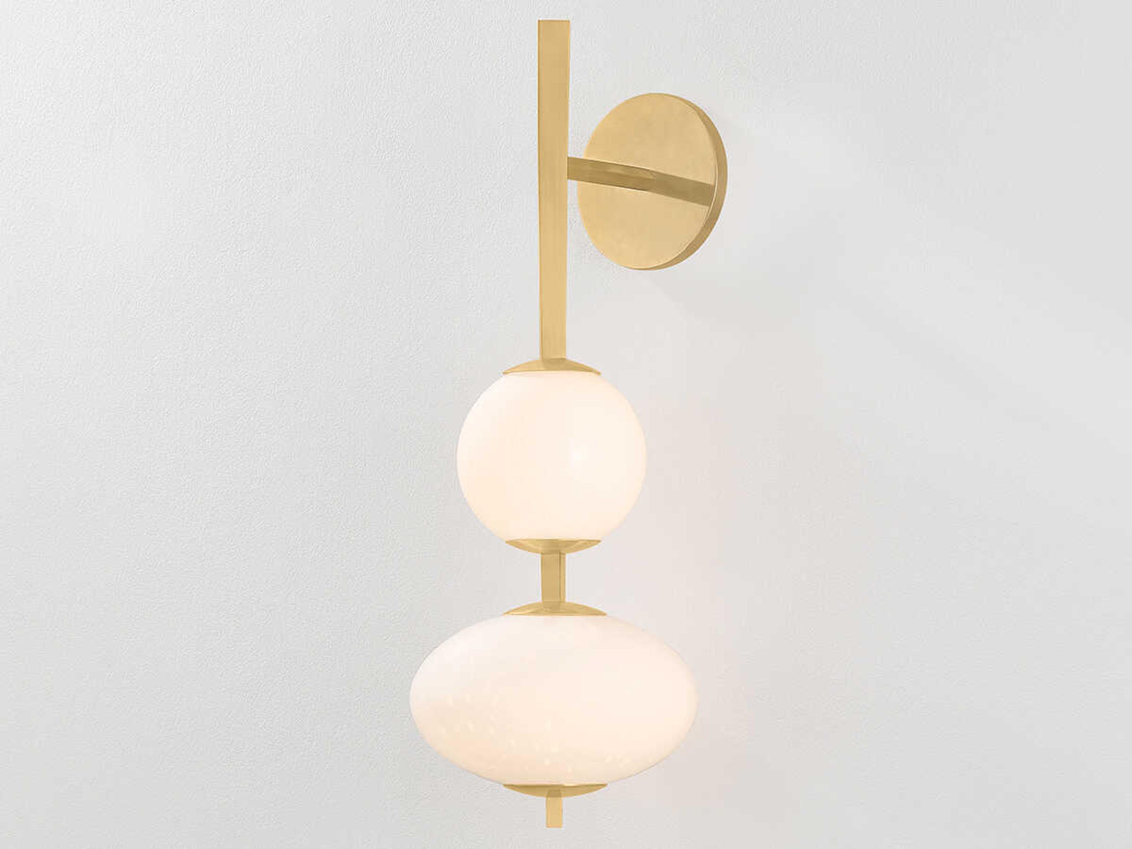 Corbett Lighting Charoite 2-Light Vintage Brass Wall Sconce