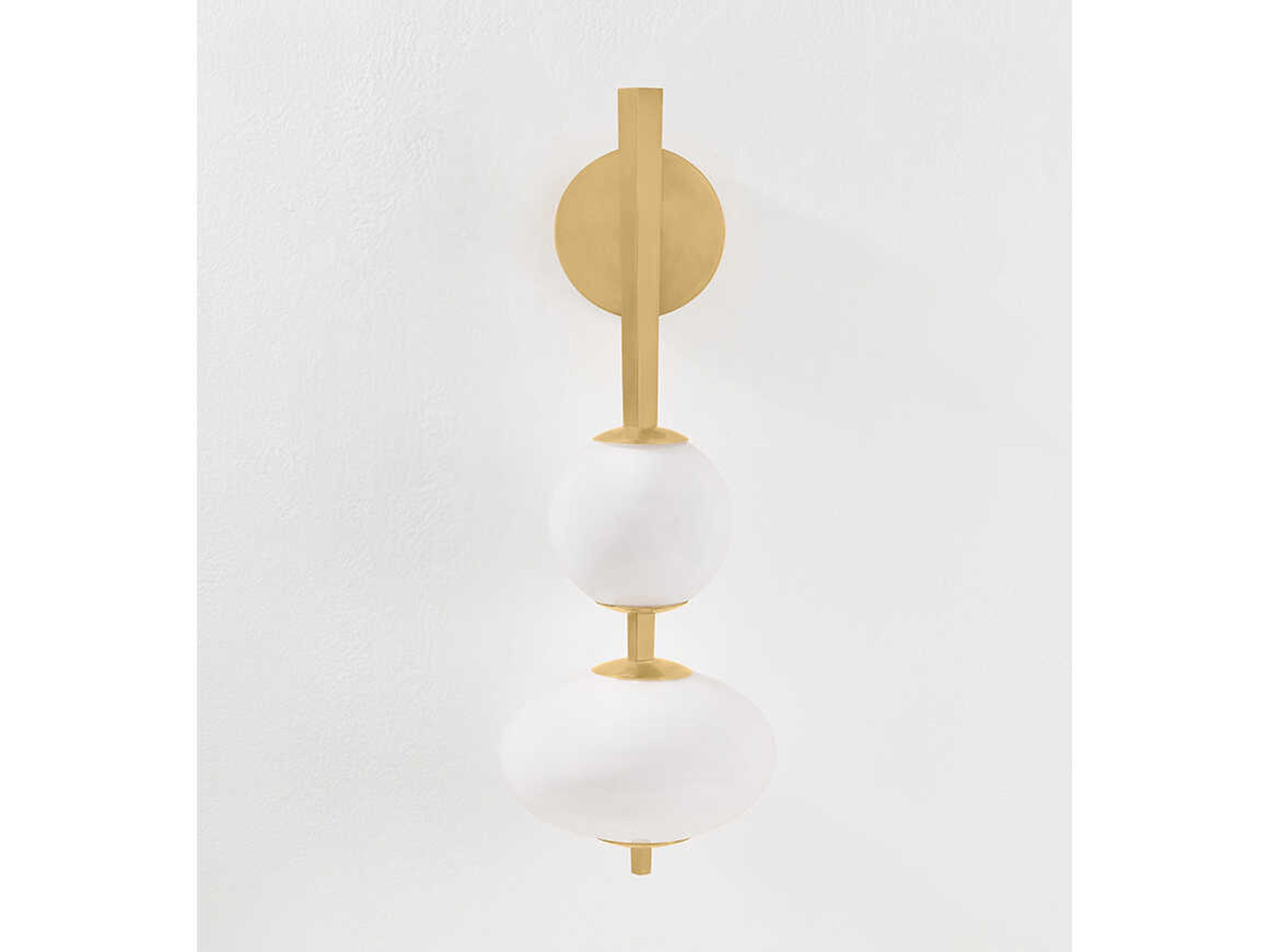 Corbett Lighting Charoite 2-Light Vintage Brass Wall Sconce