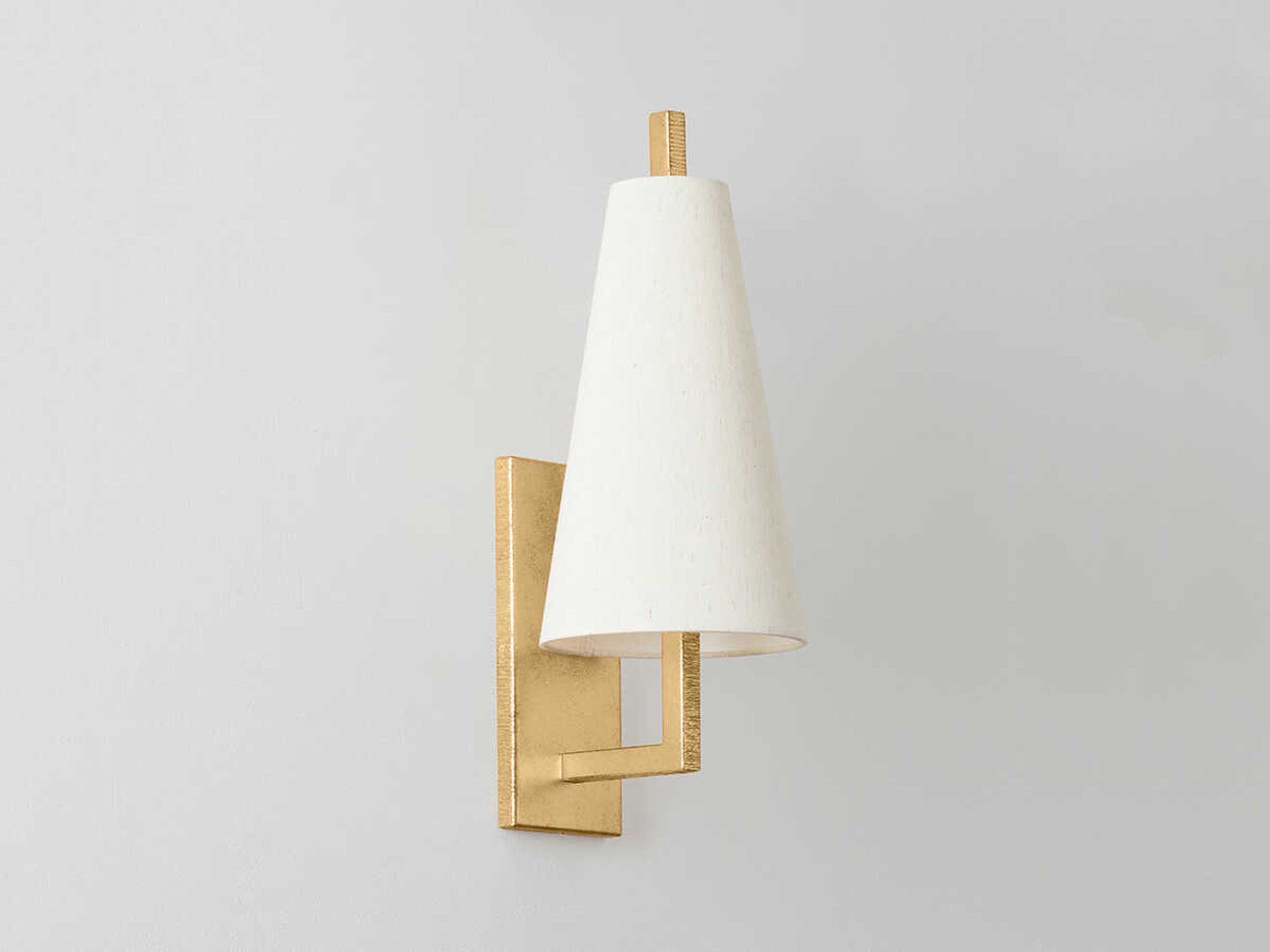 Corbett Lighting Tirana 1-Light Vintage Gold Leaf Wall Sconce