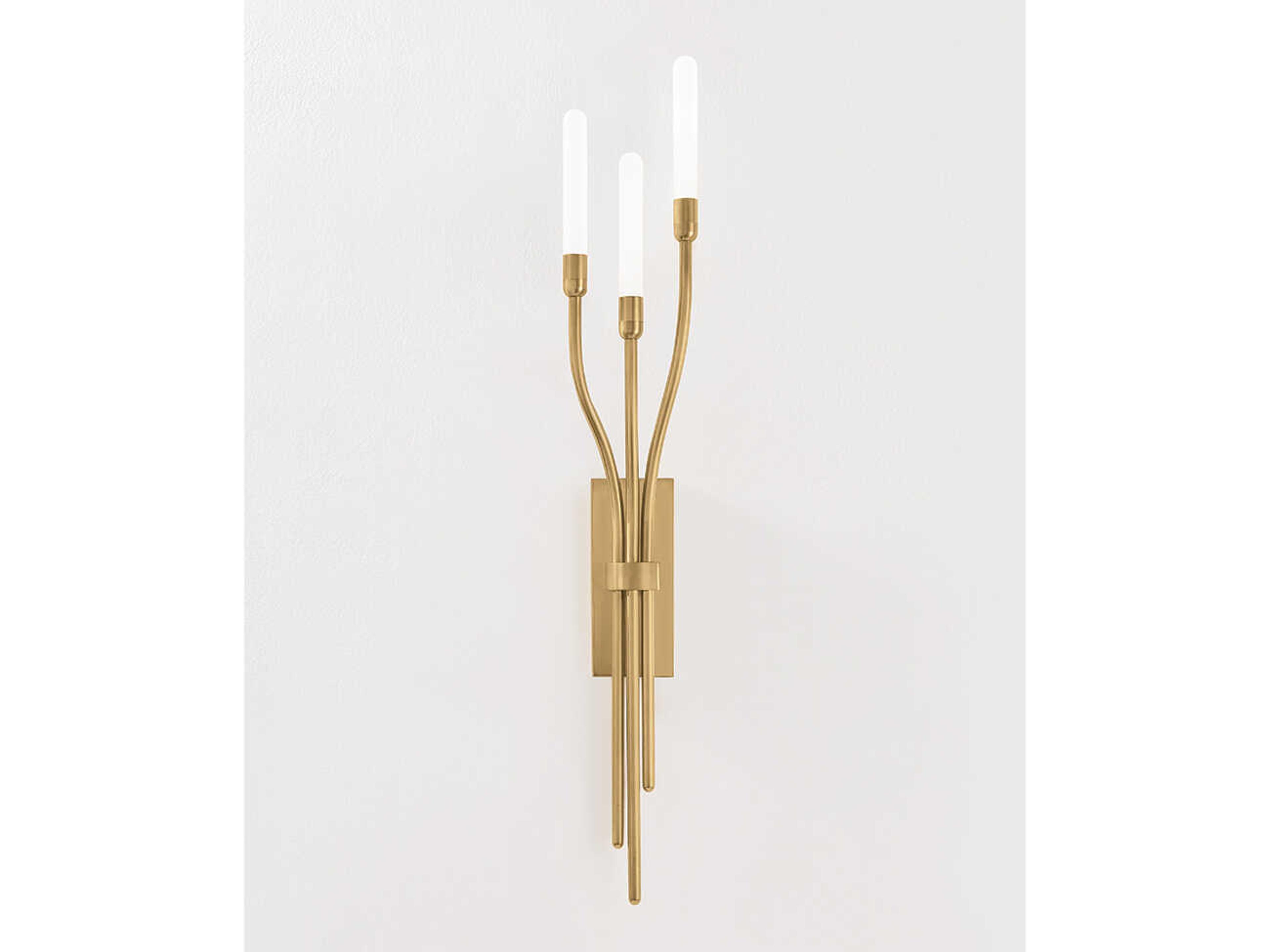 Corbett Lighting Amalthea 3-Light Vintage Brass Wall Sconce