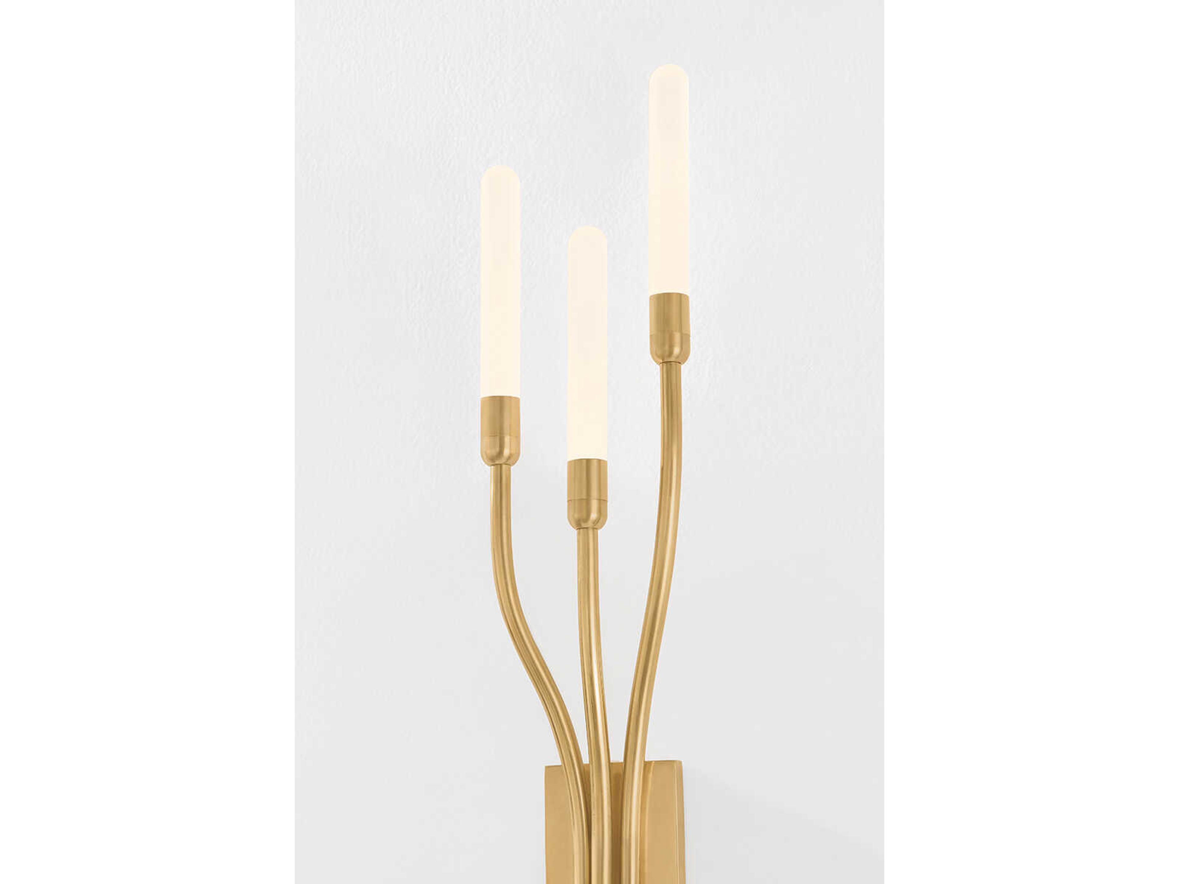 Corbett Lighting Amalthea 3-Light Vintage Brass Wall Sconce