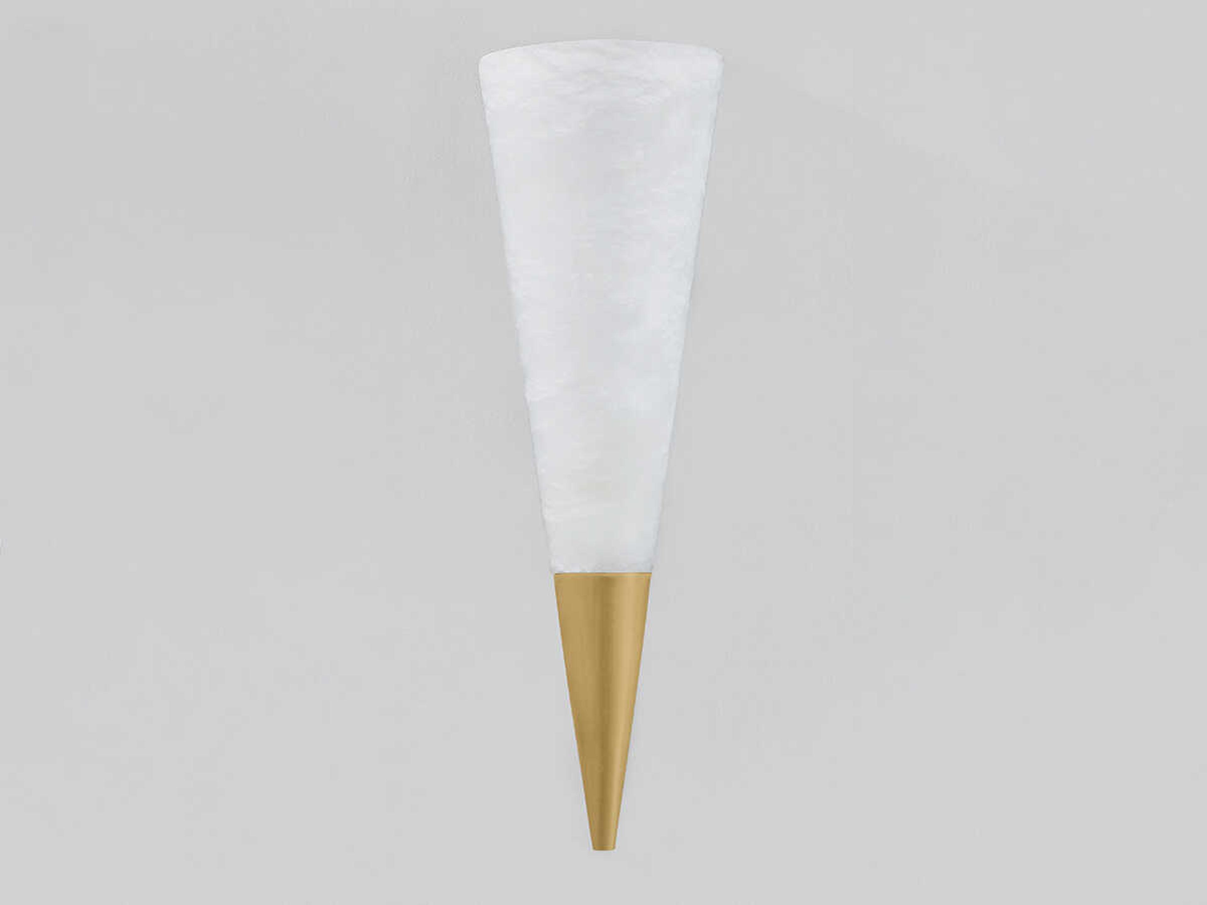 Corbett Lighting Fion 1-Light Vintage Brass Wall Sconce